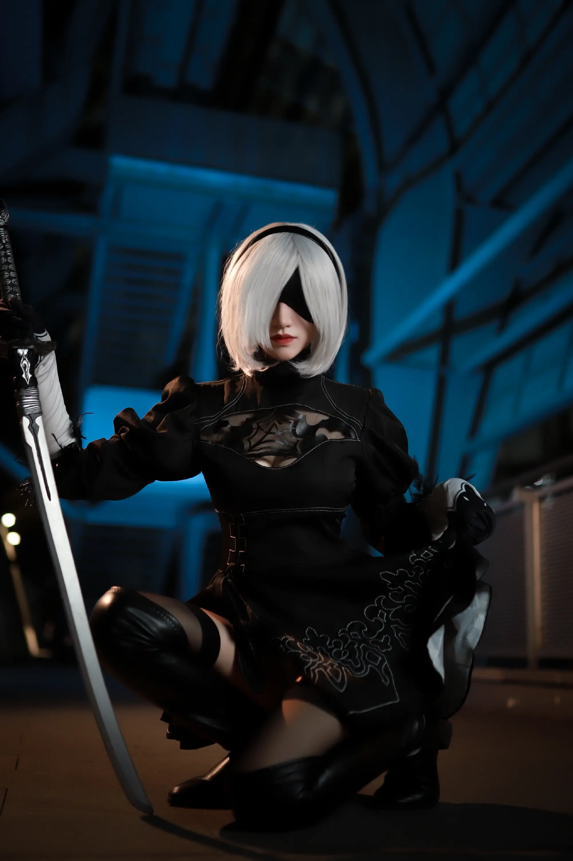 COSPLAY 存在都是为了毁灭而设计 尼尔:机械纪元 2B@啵酱痴 COSPLAY-第9张
