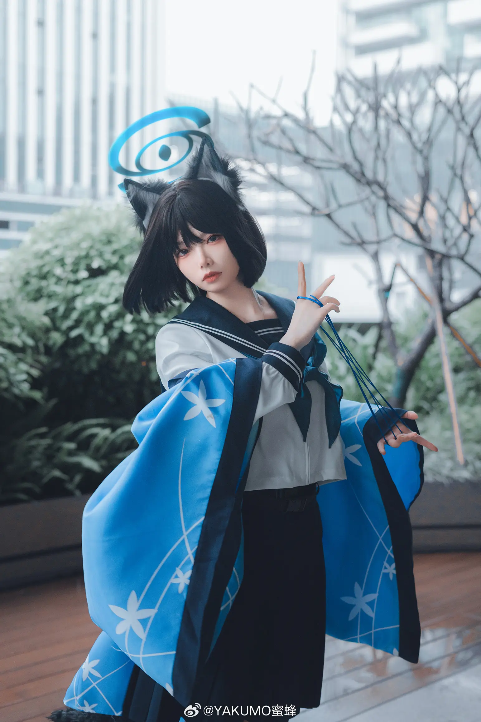 COSPLAY 百鬼夜行連合学院所属、百花繚乱の作戦参謀、桐生キキョウ。@YAKUMO蜜蜂 COSPLAY-第8张