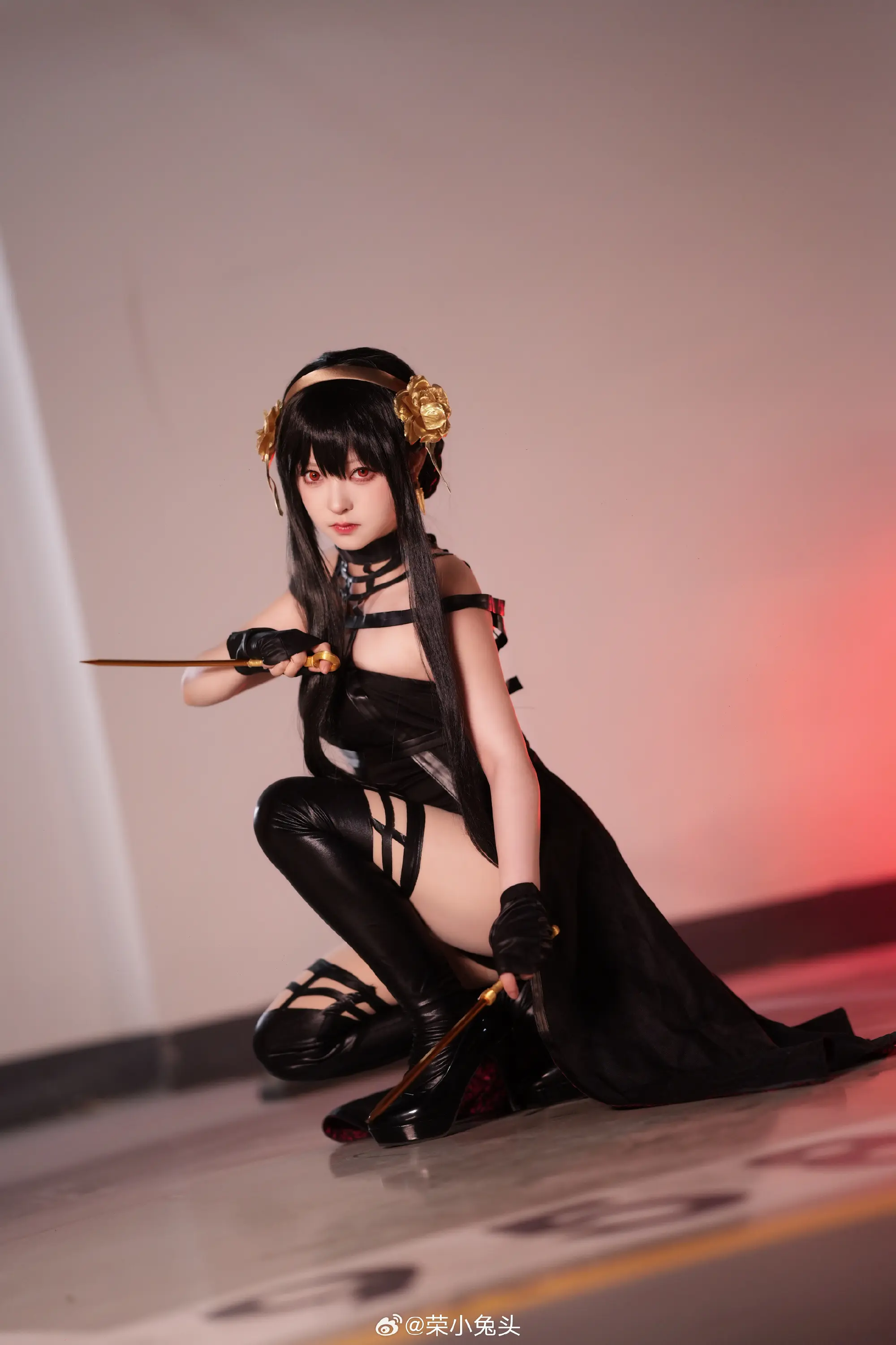 cosplay 终于尝试出了一次约尔太太的cos！ 间谍过家家@荣小兔头 COSPLAY-第3张