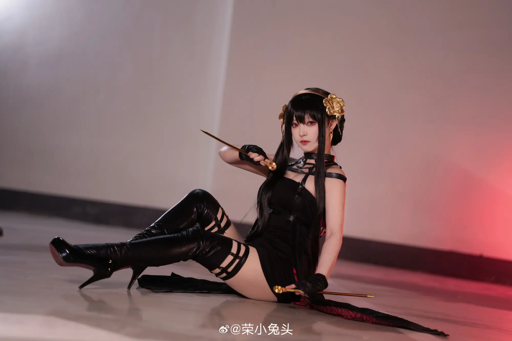 cosplay 终于尝试出了一次约尔太太的cos！ 间谍过家家@荣小兔头 COSPLAY-第5张