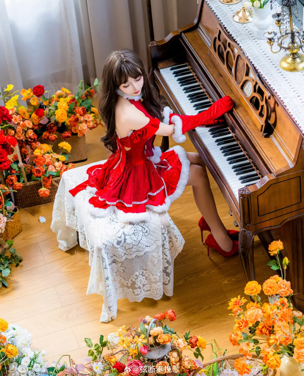 𝑴𝒆𝒓𝒓𝒚 𝑪𝒉𝒓𝒊𝒔𝒕𝒎𝒂𝒔 🎄🎄 少女写真 圣诞节@千葉sona COSPLAY-第4张