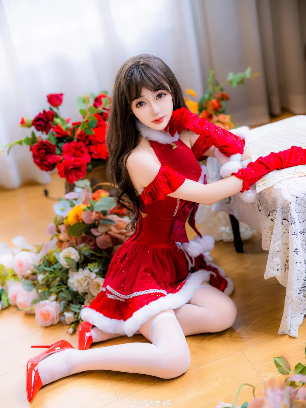 𝑴𝒆𝒓𝒓𝒚 𝑪𝒉𝒓𝒊𝒔𝒕𝒎𝒂𝒔 🎄🎄 少女写真 圣诞节@千葉sona COSPLAY-第9张
