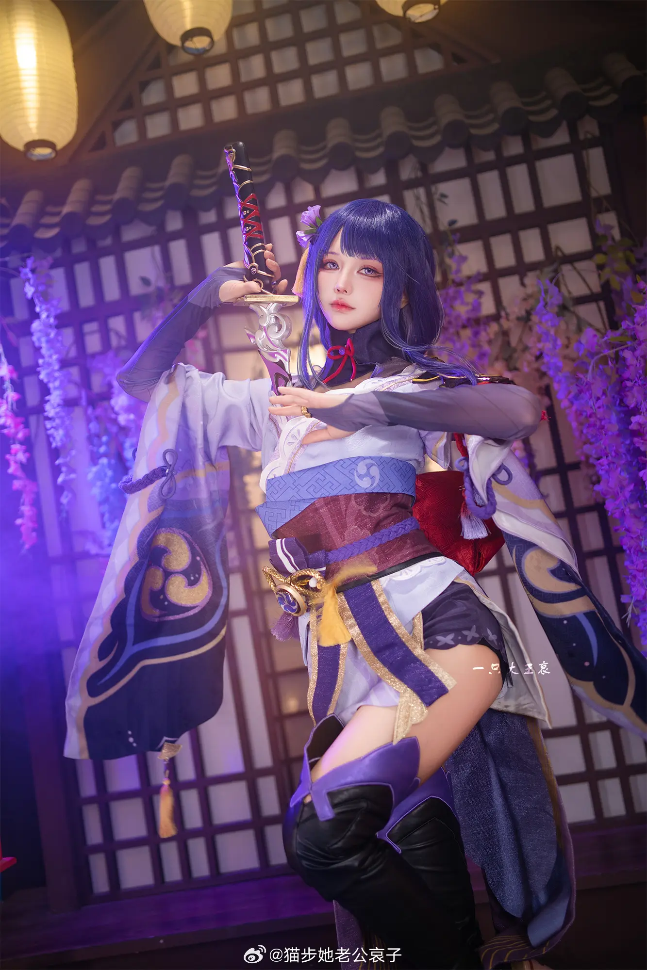 cosplay 原神 雷电将军@猫步她老公哀子-公众号小姨ai