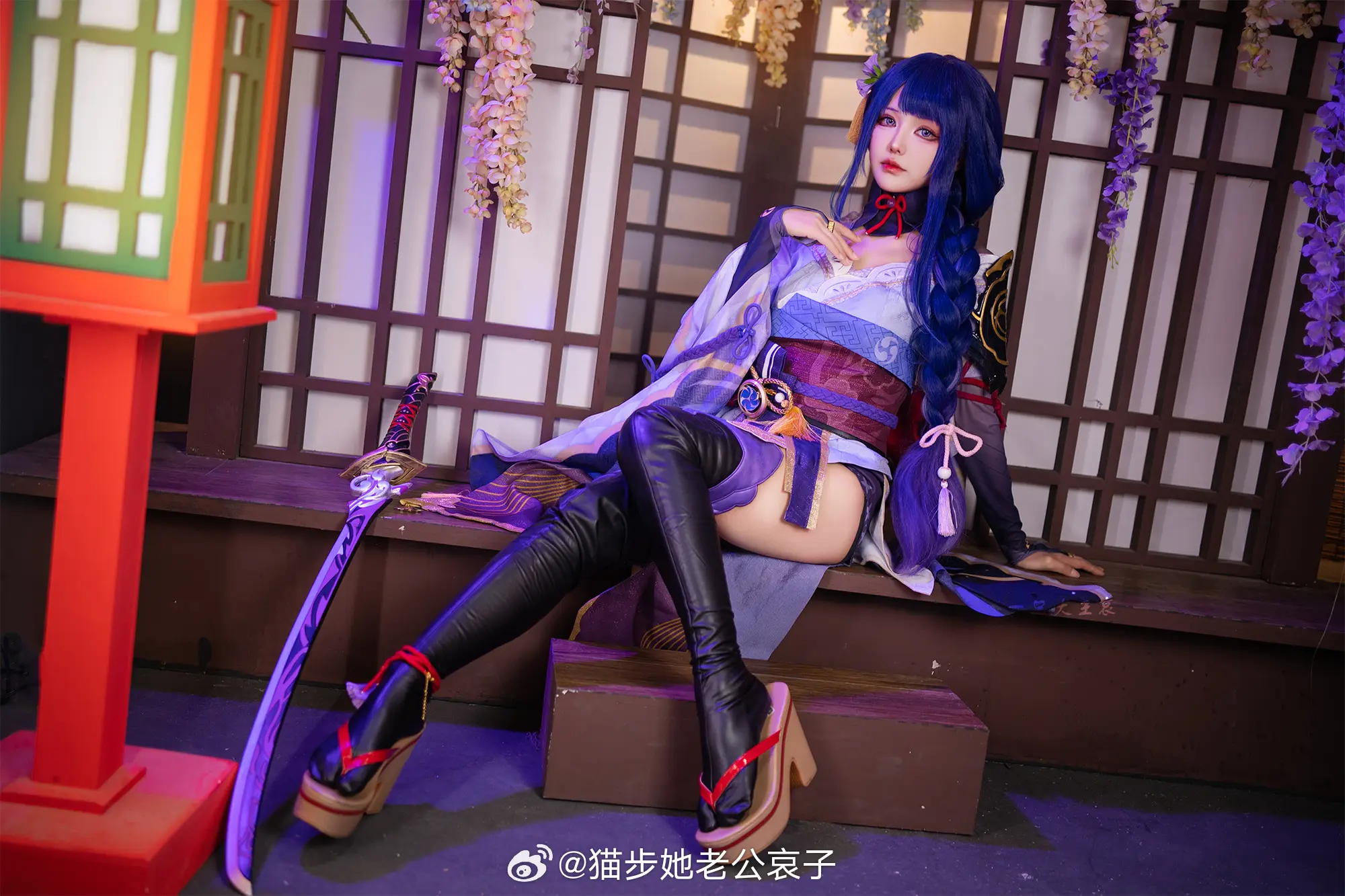 cosplay 原神 雷电将军@猫步她老公哀子 COSPLAY-第6张