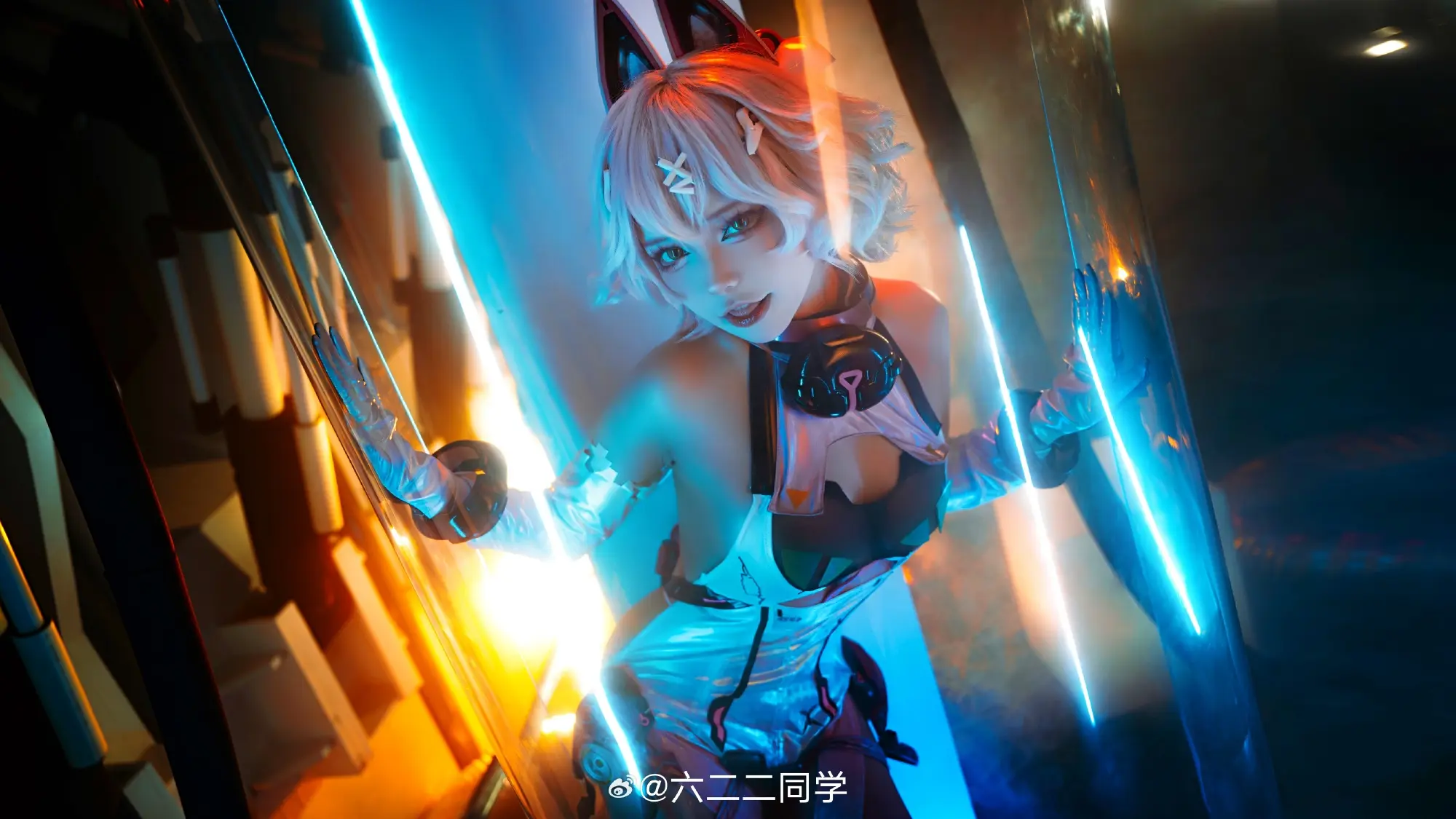 COSPLAY 代号绯猁，防火猫前来报到，就这样喵～ 交错战线@六二二同学 COSPLAY-第7张