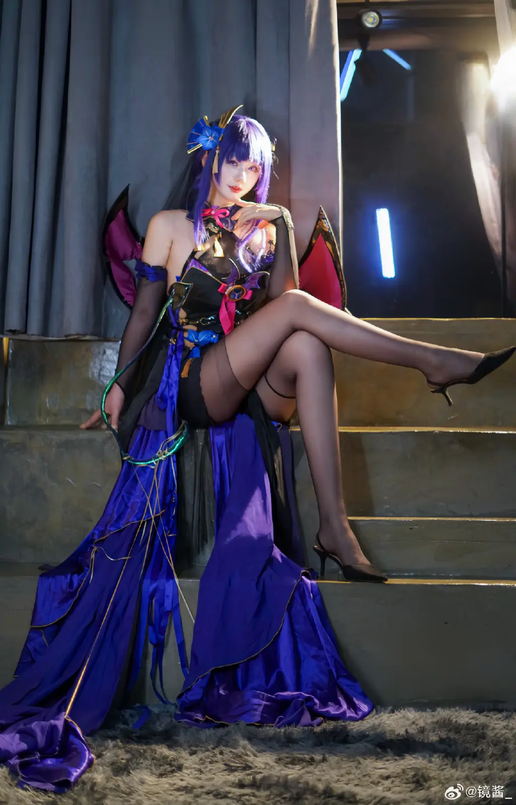 旅行者，这套是不是不适合我啊？原神 雷神魅魔同@镜酱_ COSPLAY-第9张