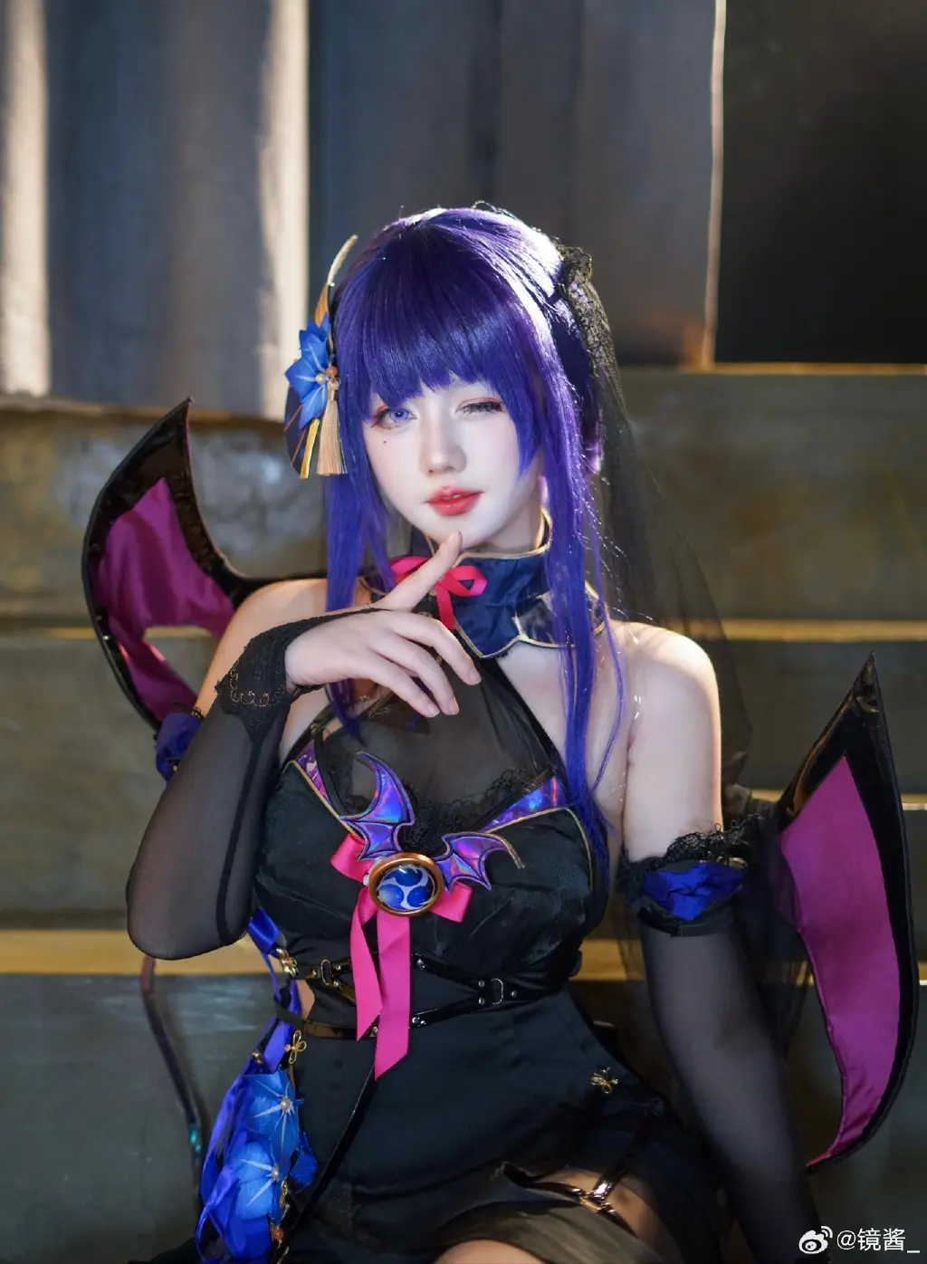 旅行者，这套是不是不适合我啊？原神 雷神魅魔同@镜酱_ COSPLAY-第3张