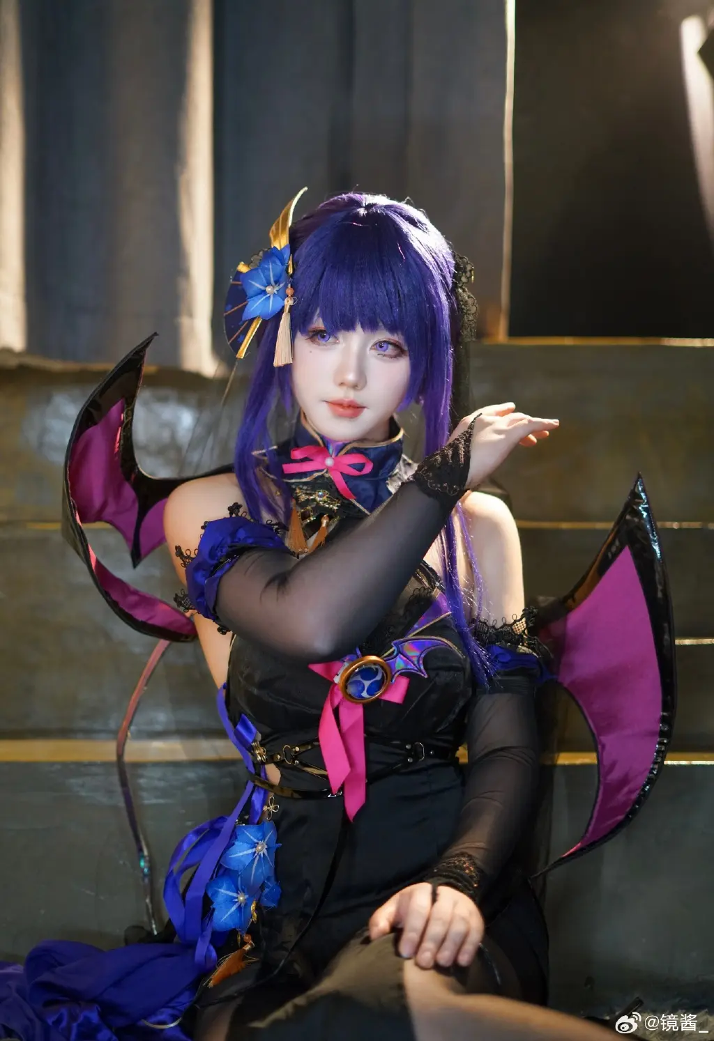 旅行者，这套是不是不适合我啊？原神 雷神魅魔同@镜酱_ COSPLAY-第5张