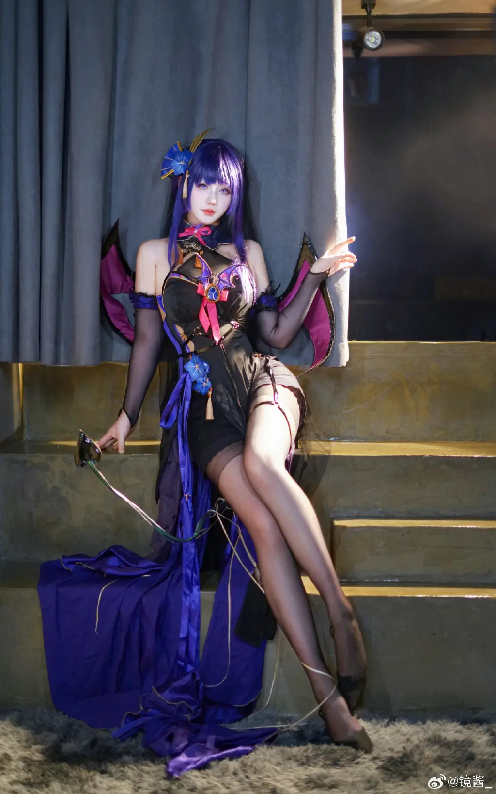 旅行者，这套是不是不适合我啊？原神 雷神魅魔同@镜酱_ COSPLAY-第8张