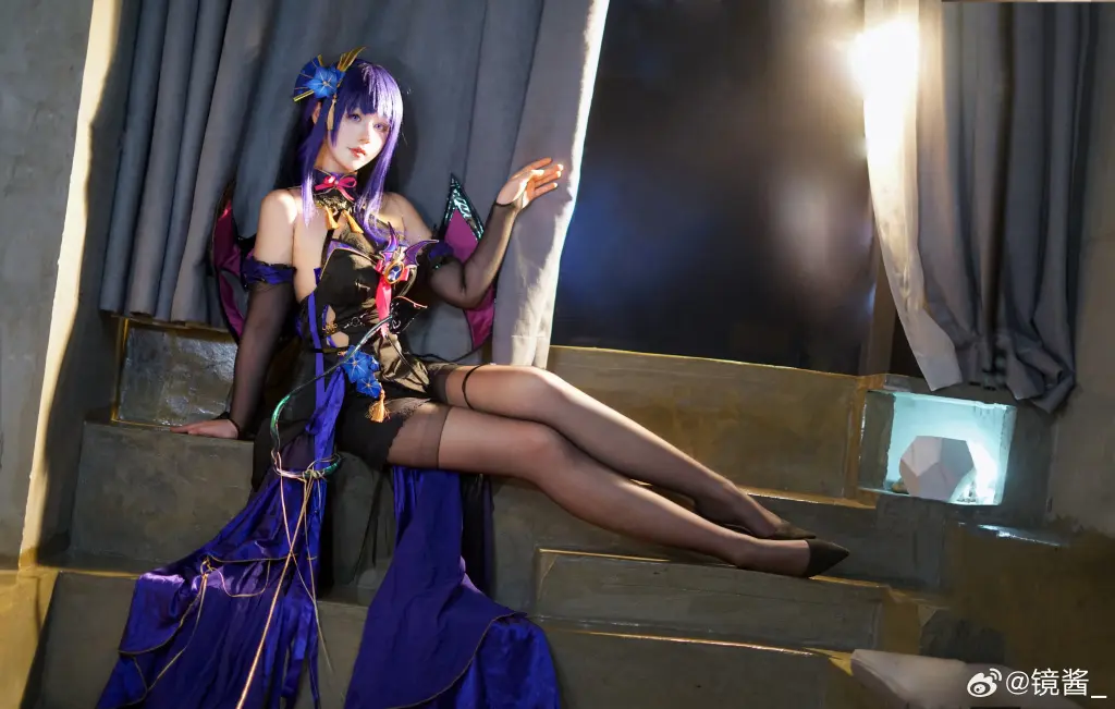 旅行者，这套是不是不适合我啊？原神 雷神魅魔同@镜酱_ COSPLAY-第2张