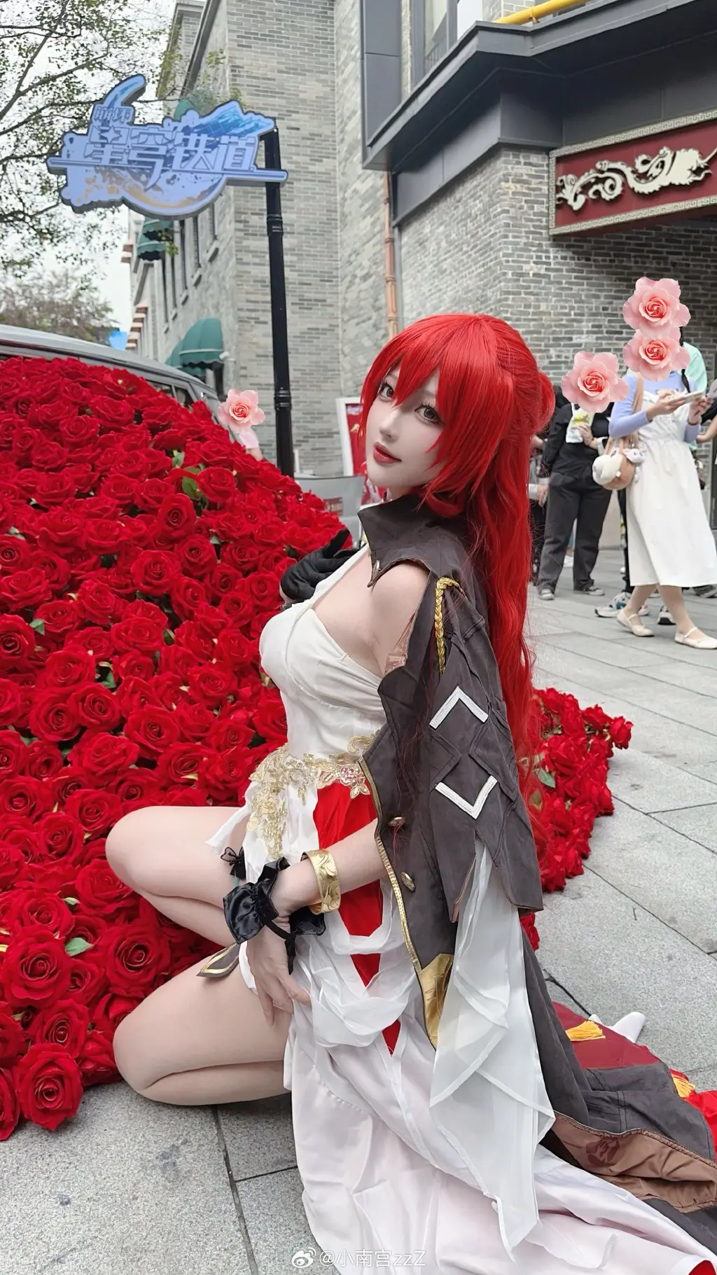 COSPLAY 🌹玫瑰花真的很香被蜜蜂追着走 ​​​ 星穹铁道 姬子@小南宫zzZ COSPLAY-第3张