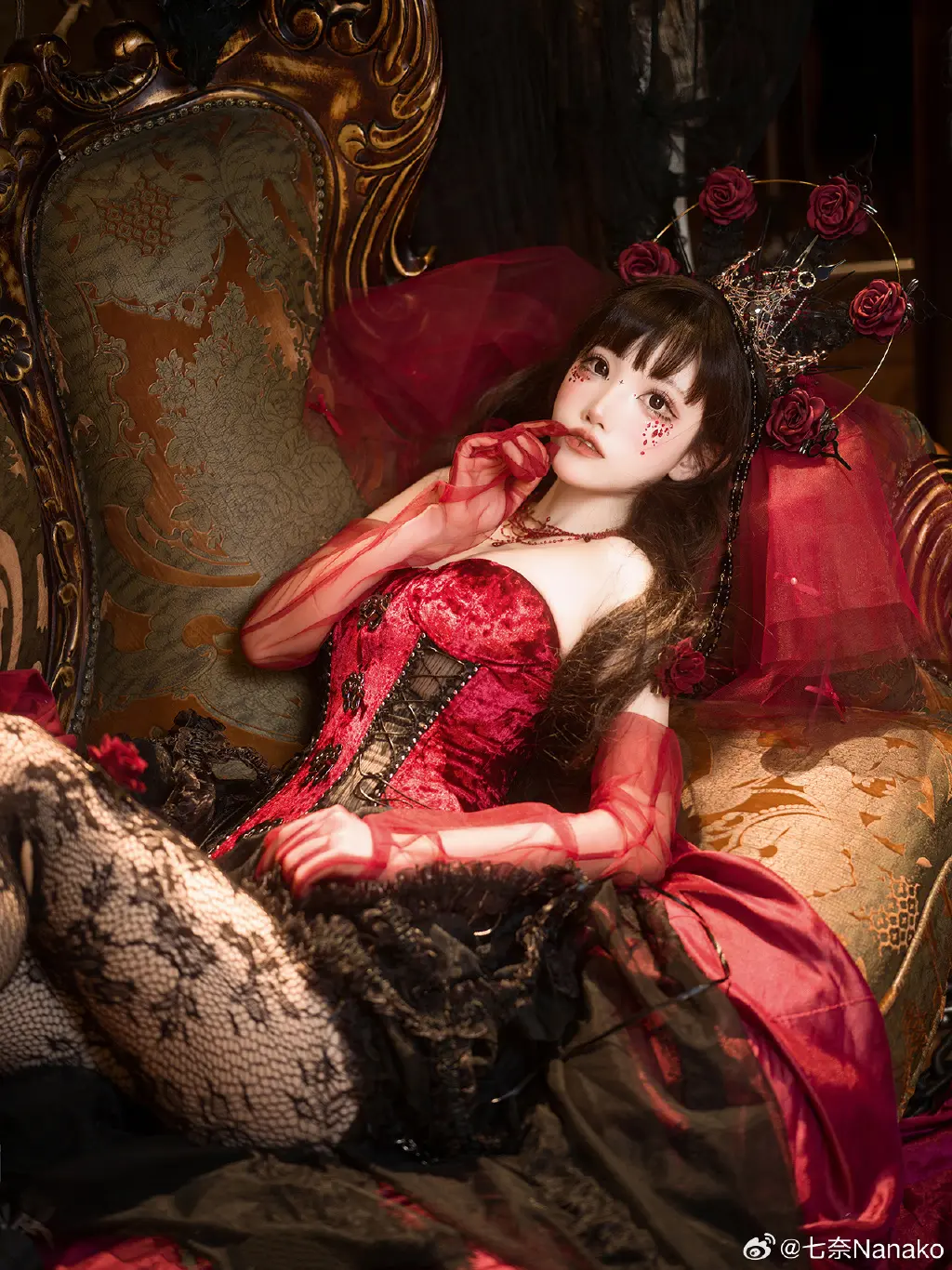 在这个夜晚，时间被凝固 🕷️🍷@七奈Nanako COSPLAY-第10张