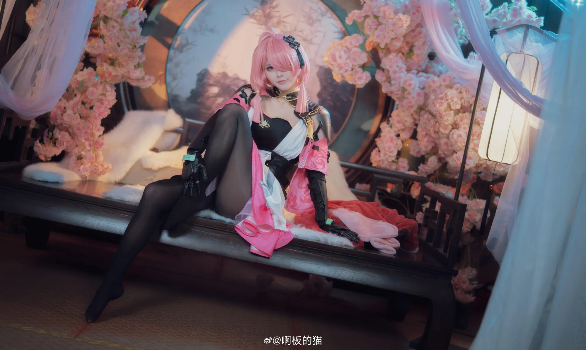 COSPLAY 呼啊~做到这样就够了，休息休息吧 鸣潮 桃祈@啊板的猫 COSPLAY-第4张