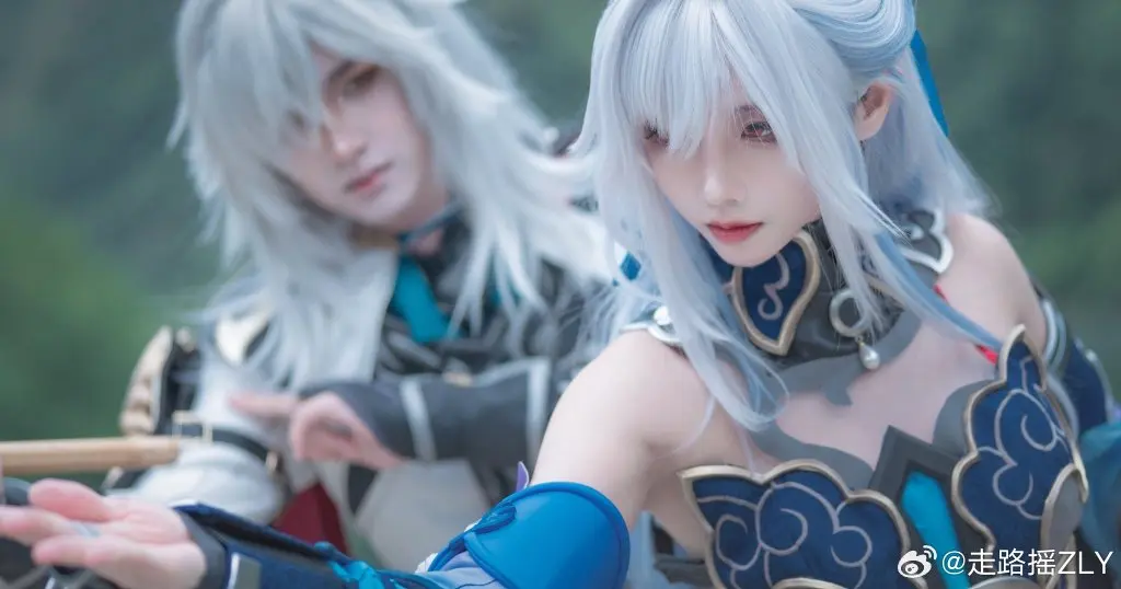 COSPLAY 崩坏：星穹铁道 镜流@走路摇 白珩@南宫 COSPLAY-第4张