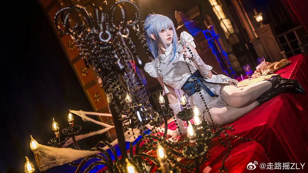 cosplay 镜流也和大家一起过了一次万圣节呢！这套万圣节OC装扮怎么样？ 星穹铁道 镜流@走路摇ZLY COSPLAY-第3张