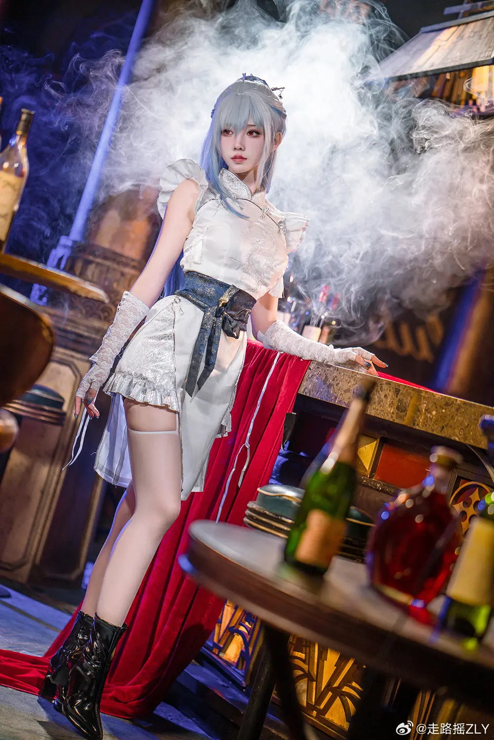 cosplay 镜流也和大家一起过了一次万圣节呢！这套万圣节OC装扮怎么样？ 星穹铁道 镜流@走路摇ZLY COSPLAY-第2张