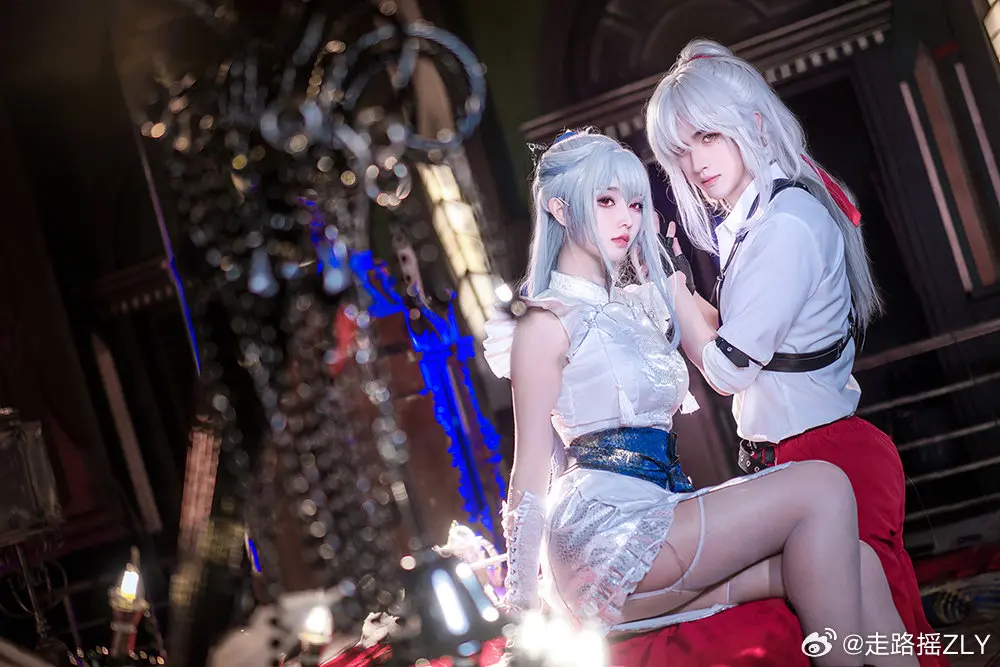 cosplay 镜流也和大家一起过了一次万圣节呢！这套万圣节OC装扮怎么样？ 星穹铁道 镜流@走路摇ZLY COSPLAY-第7张