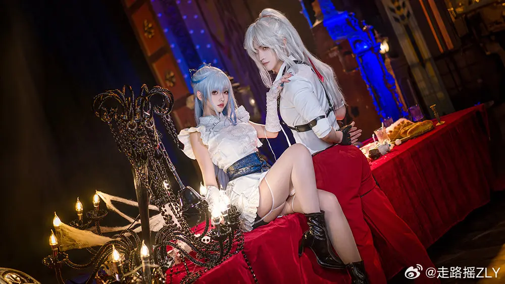 cosplay 镜流也和大家一起过了一次万圣节呢！这套万圣节OC装扮怎么样？ 星穹铁道 镜流@走路摇ZLY COSPLAY-第5张