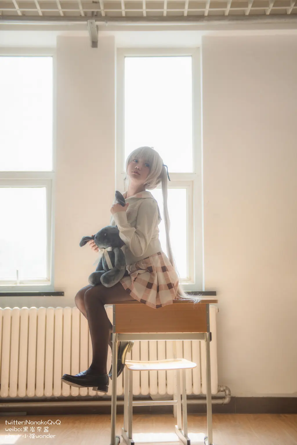 COSPLAY 发一下古早穹妹，奈奈真的太可爱啦，阳光好怎么拍都好看@黑岩奈酱 COSPLAY-第10张