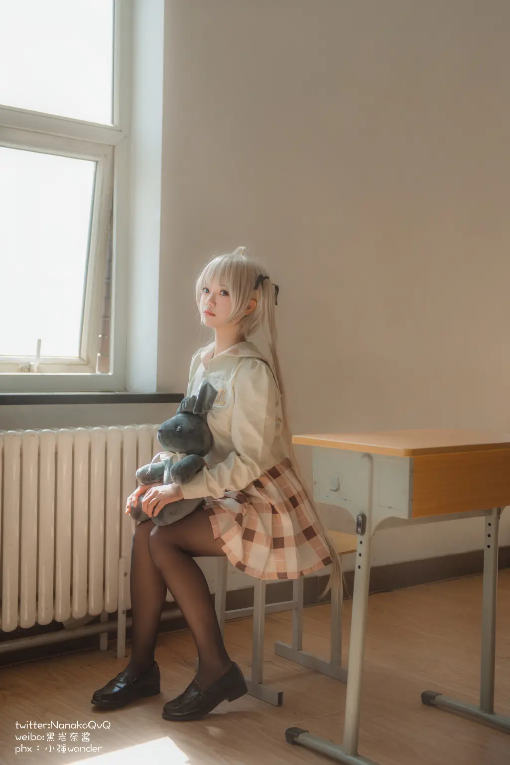 COSPLAY 发一下古早穹妹，奈奈真的太可爱啦，阳光好怎么拍都好看@黑岩奈酱 COSPLAY-第12张