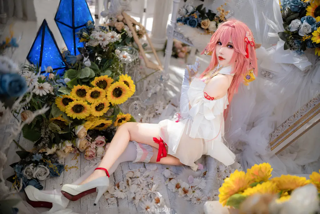 cosplay 今晚的月色如此清亮，不做些什么真是浪费。 原神 八重神子@-仙女月- COSPLAY-第4张