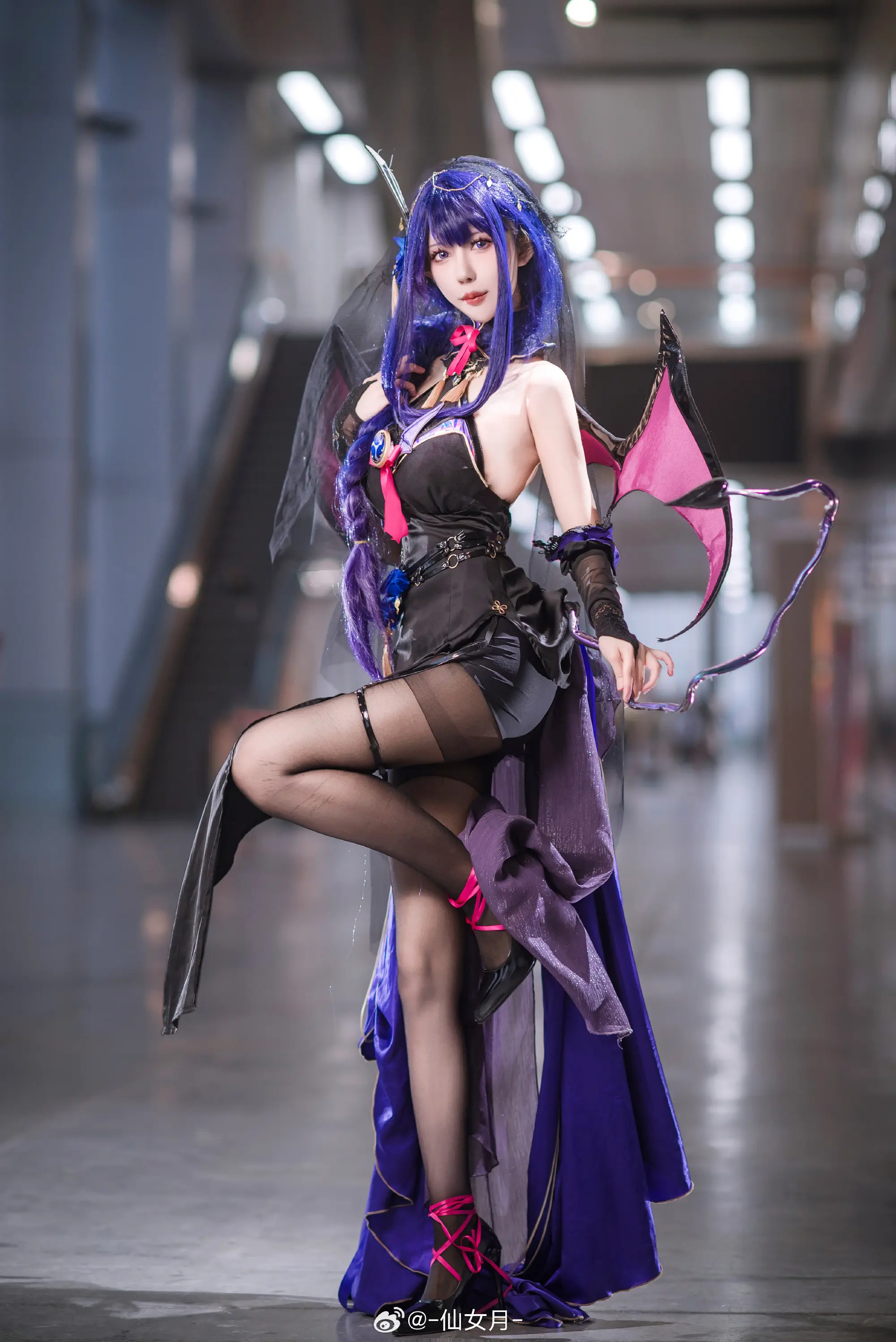 cosplay 是雷电魅魔同人⚡ 原神 雷电将军@-仙女月- COSPLAY-第2张