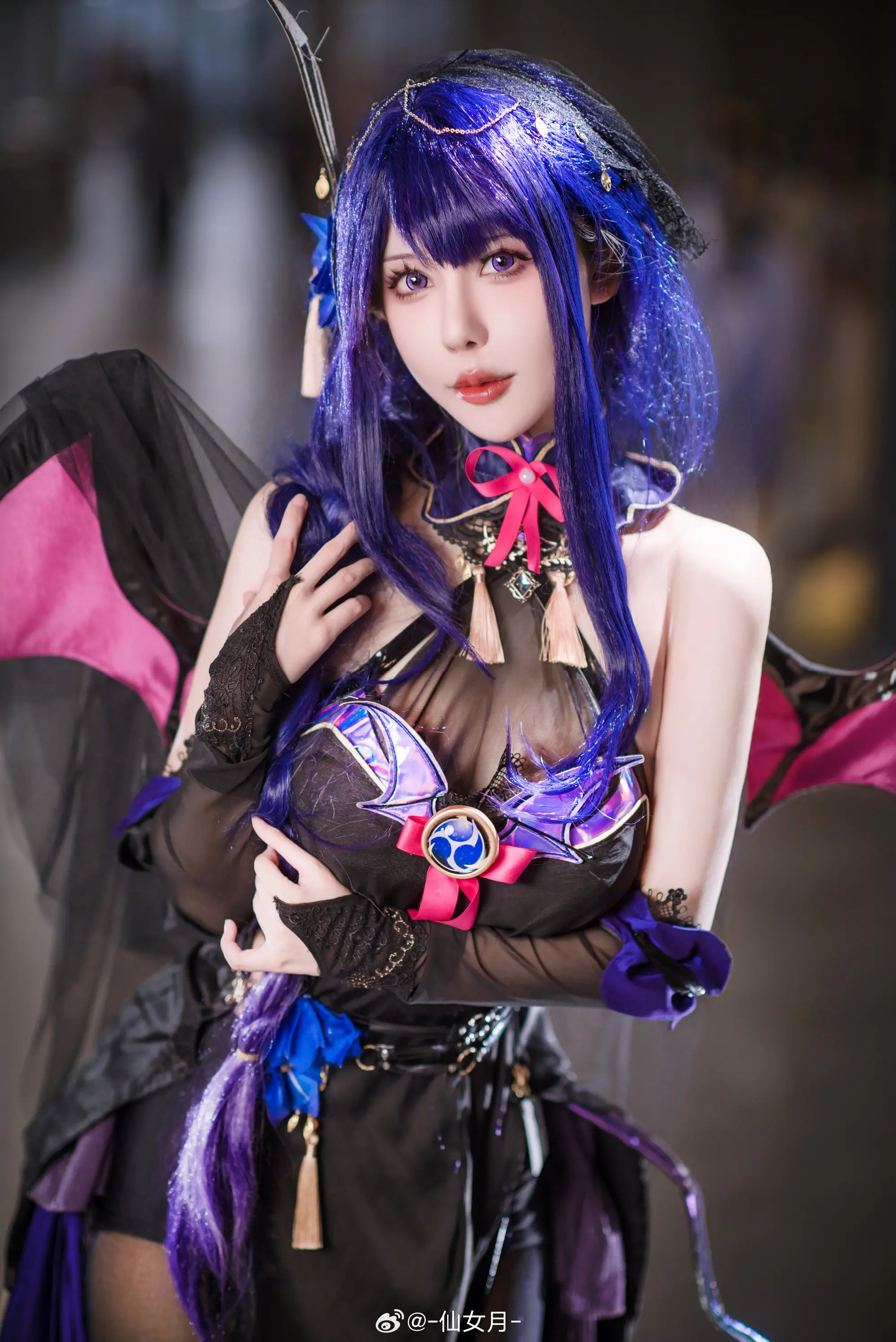 cosplay 是雷电魅魔同人⚡ 原神 雷电将军@-仙女月--公众号小姨ai