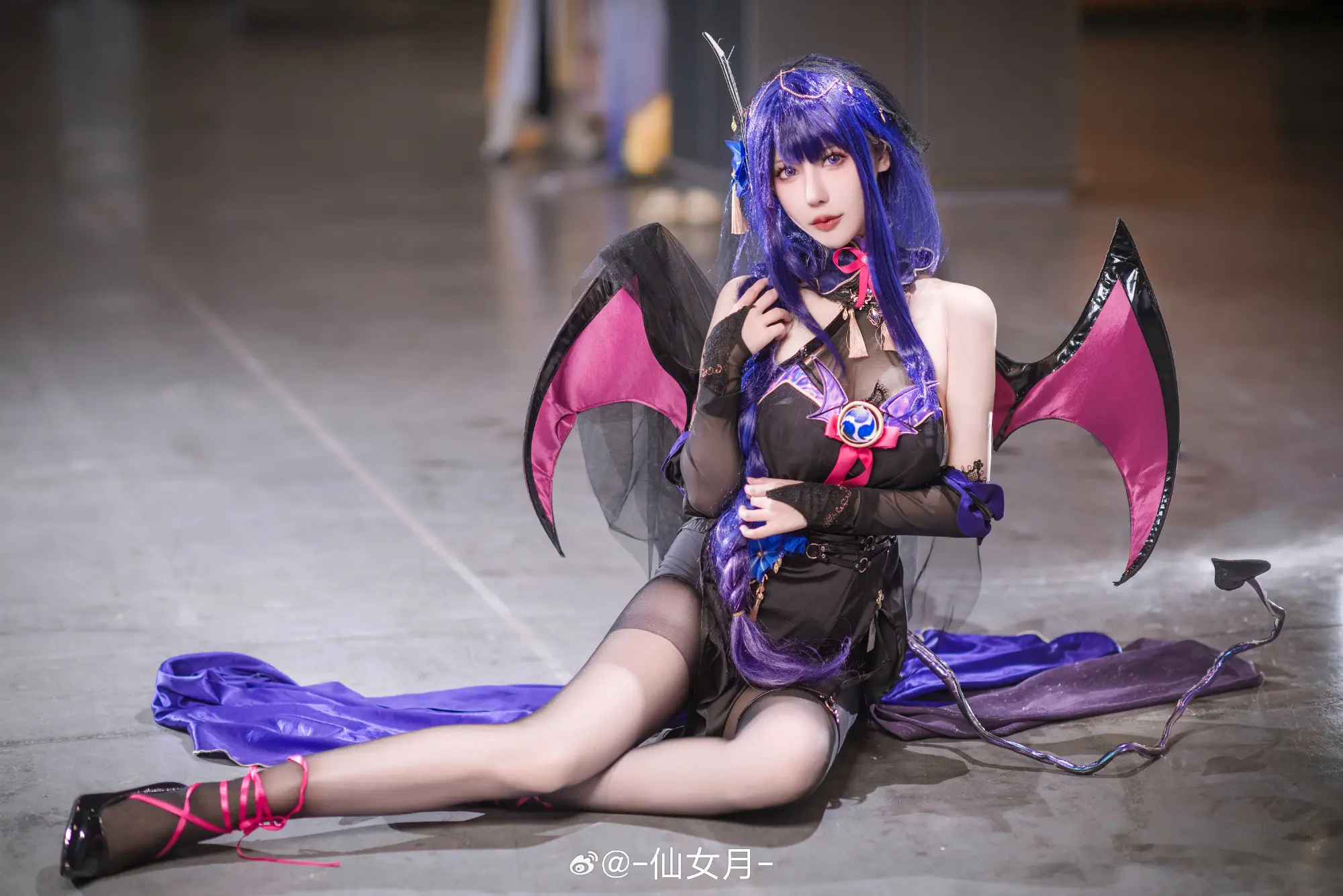 cosplay 是雷电魅魔同人⚡ 原神 雷电将军@-仙女月- COSPLAY-第7张