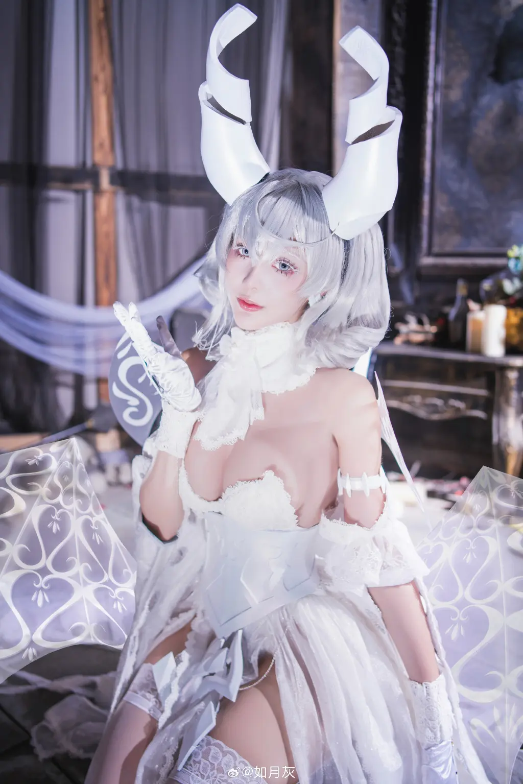 cosplay 游戏王 白银城 拉比林斯 白银姬@如月灰 COSPLAY-第7张
