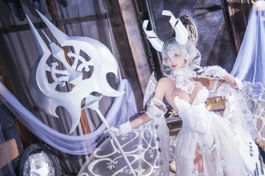 cosplay 游戏王 白银城 拉比林斯 白银姬@如月灰 COSPLAY-第4张