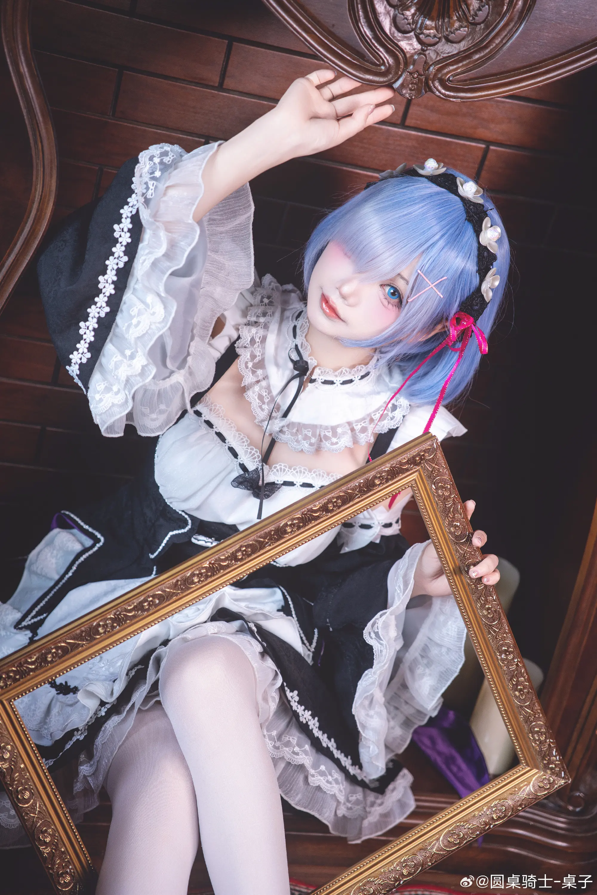 cosplay RE0 蕾姆@SASA小麋鹿-公众号小姨ai