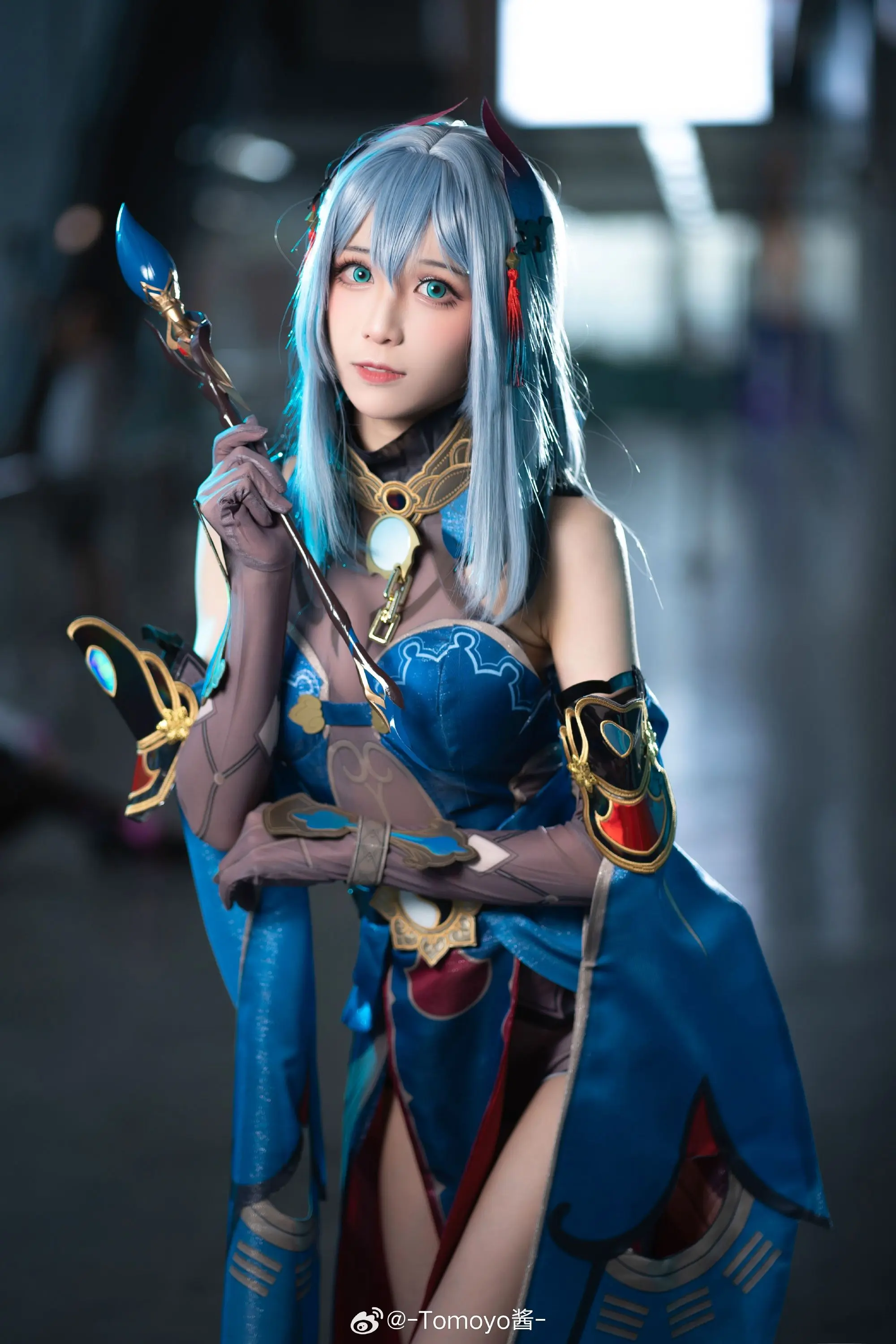 COSPLAY 现场的我真的已经学寒鸦那样放空表情了！ 崩坏：星穹铁道 寒鸦@-Tomoyo酱--公众号小姨ai