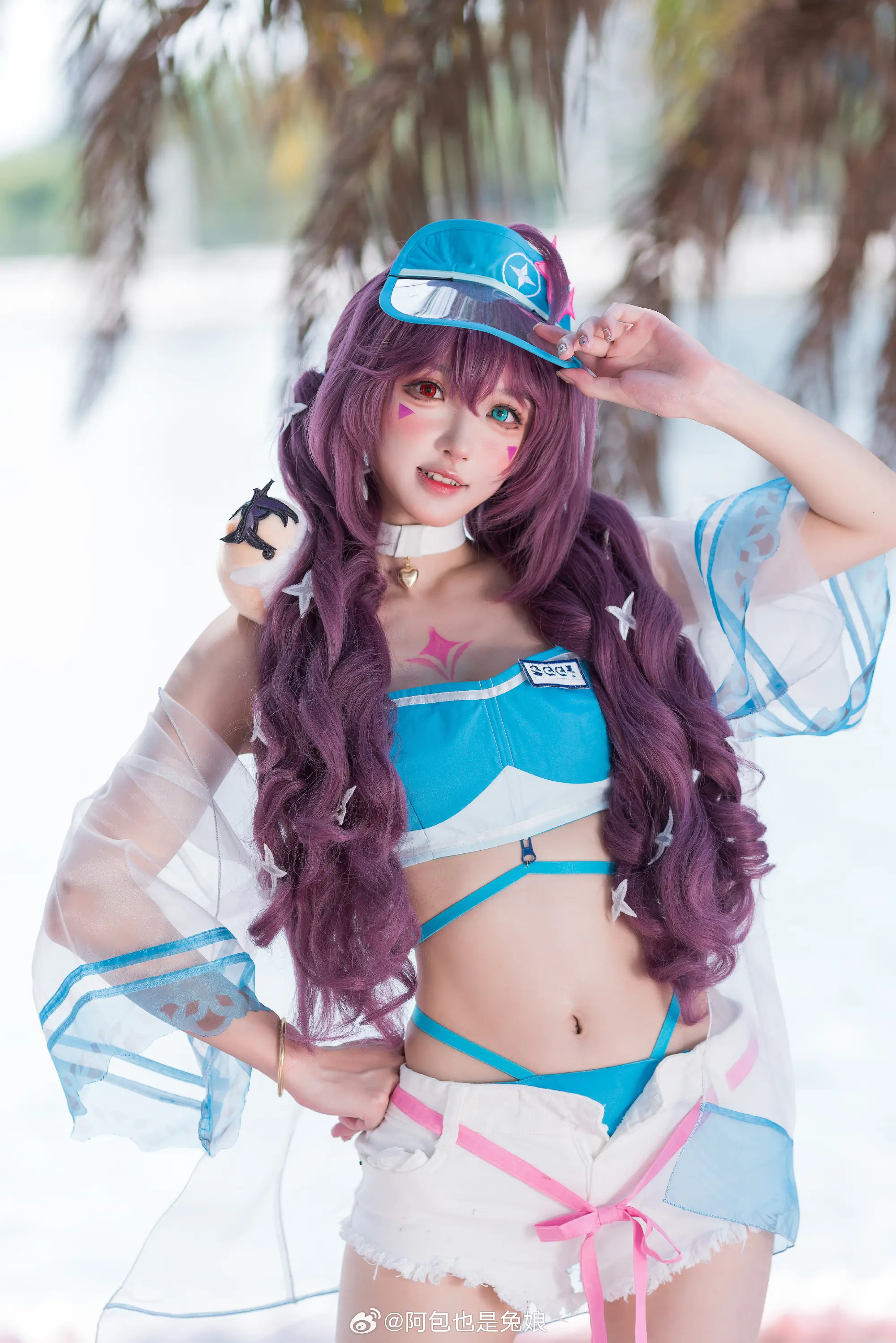 cos 第七史诗 和菲奥雷托愉快的夏季旅行@阿包也是兔娘-公众号小姨ai