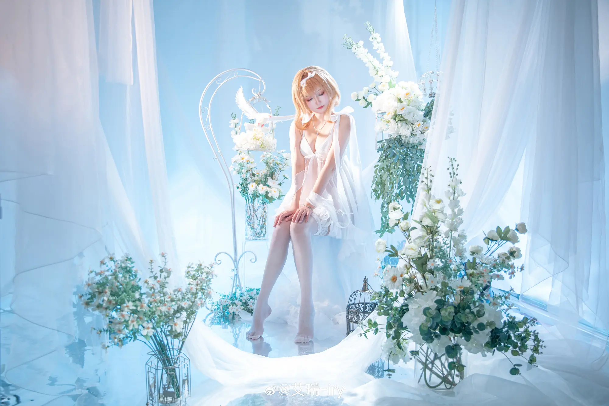 COSPLAY 渴望触碰天空的金丝雀，被困于名为“家族”的华丽牢笼中🕊️ 无期迷途 ■MBCC-S-193艾瑞尔 笼中鸟@艾瑞-iry COSPLAY-第13张