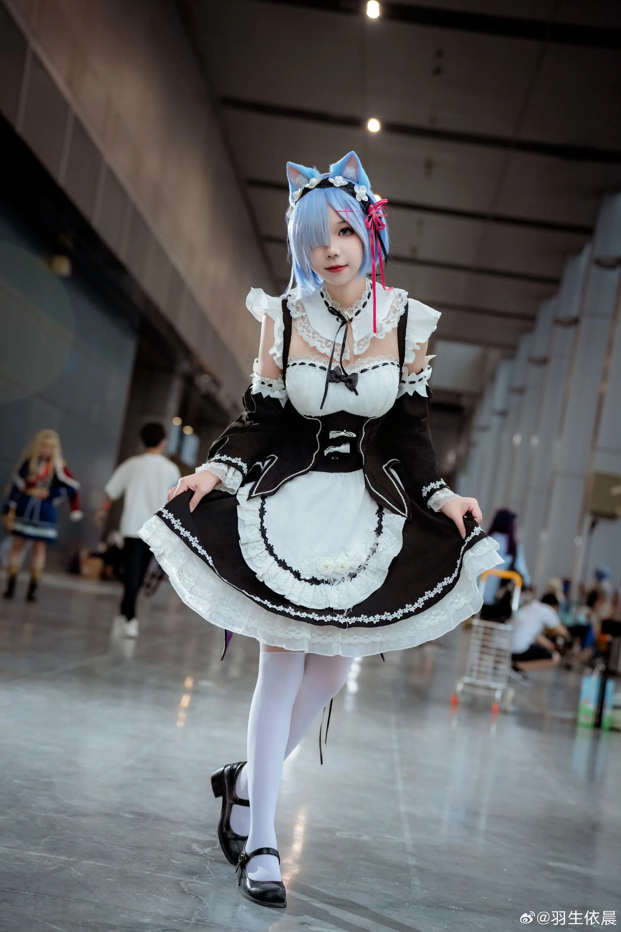 COSPLAY 蕾姆最最最喜欢你了 Re：从零开始的异世界生活@羽生依晨-公众号小姨ai