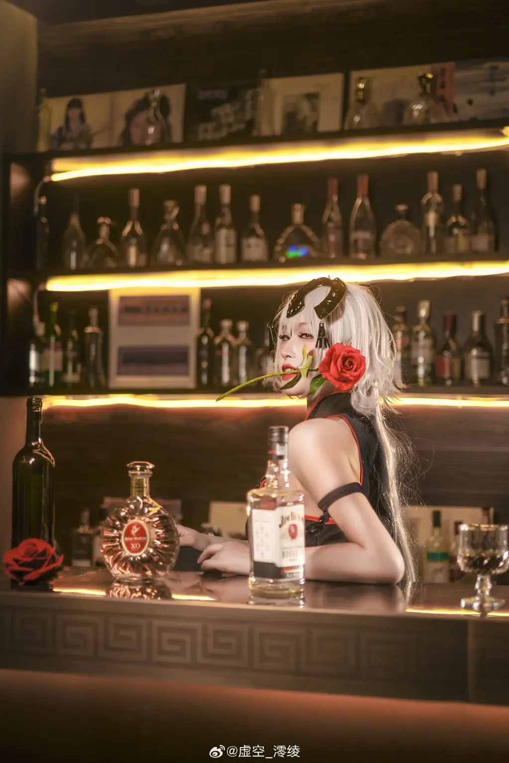cosplay Fate/Grandorder 黑贞德 旗袍 coser@虚空_澪绫 COSPLAY-第2张