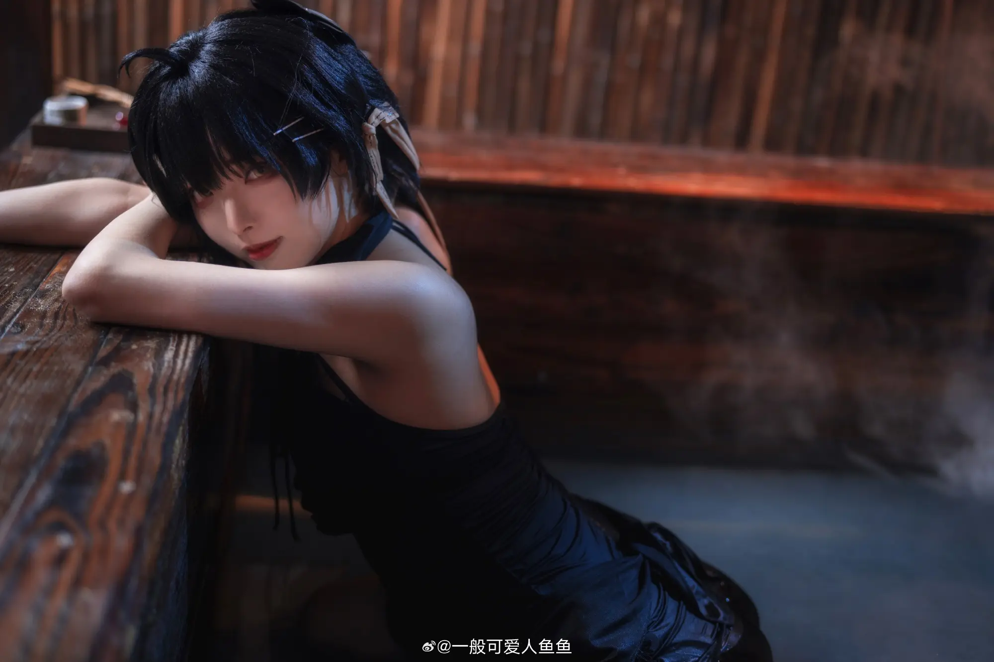 COSPLAY 冬天到了，要不要一起泡温泉呢 鸣潮 桃祈@一般可爱人鱼鱼 COSPLAY-第4张