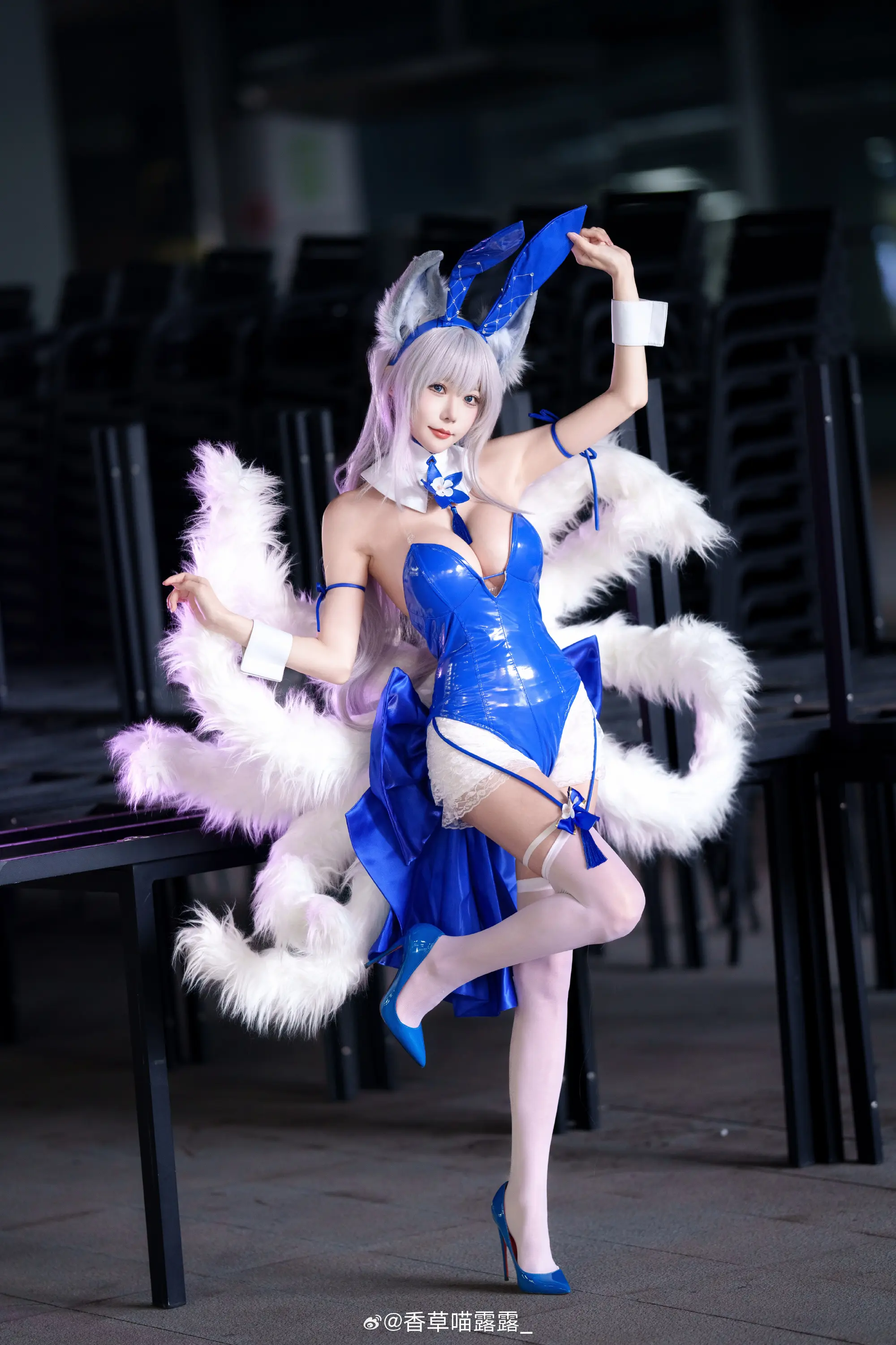 COSPLAY 碧蓝航线 信浓 兔女郎@香草喵露露_-公众号小姨ai