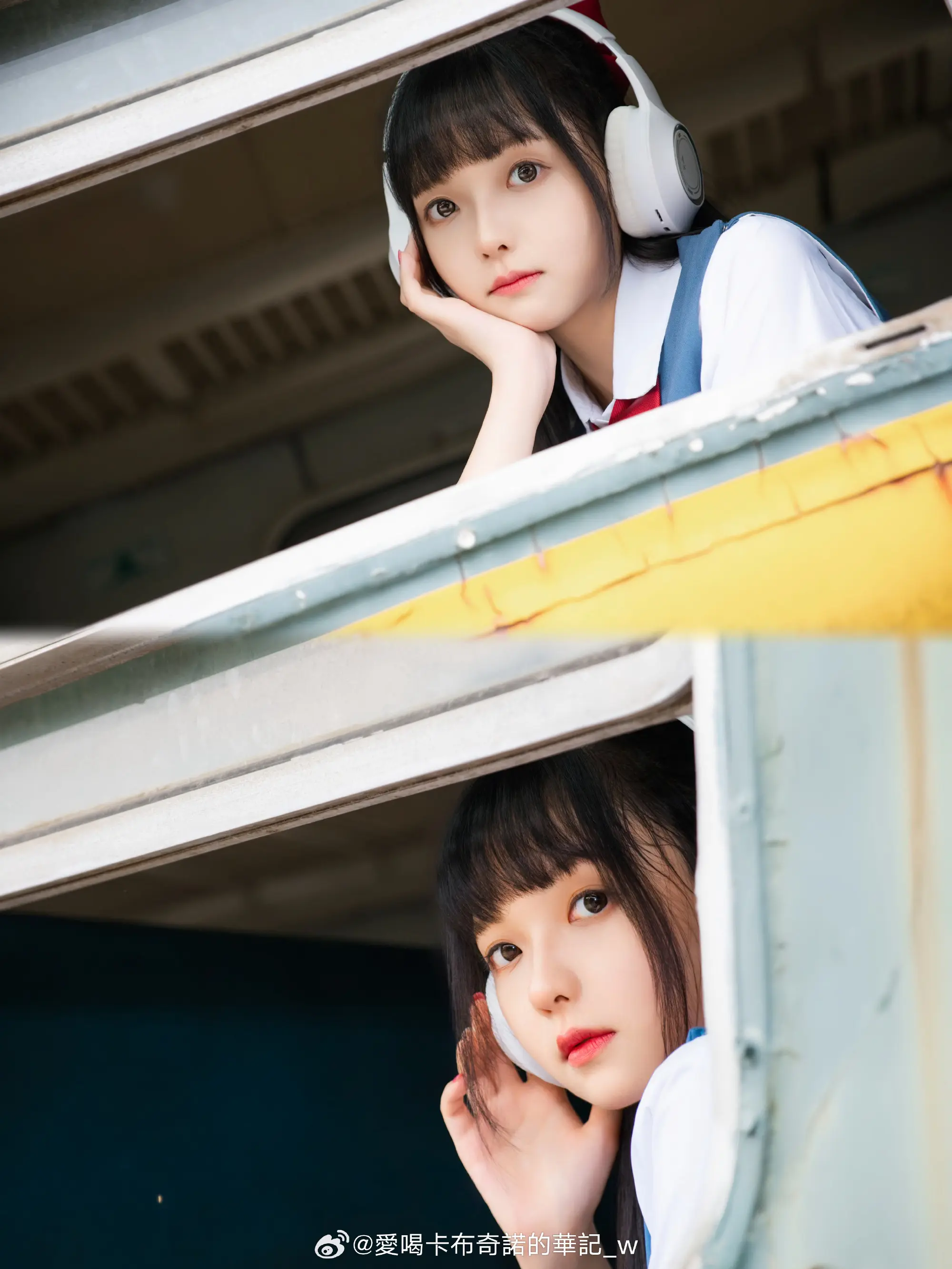 好想看你穿jk的样子 夕阳西下🌇～小Q在回家的路途吖🚂💨💨💨@淘澄飞跌 COSPLAY-第11张
