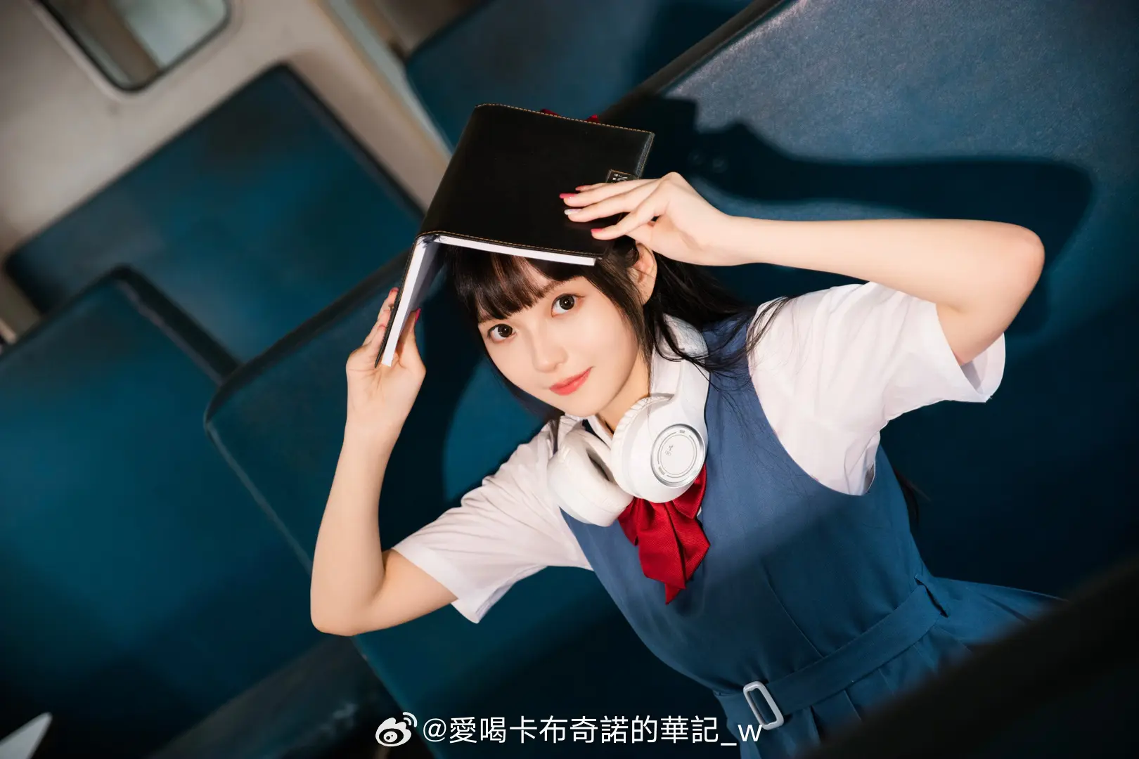 好想看你穿jk的样子 夕阳西下🌇～小Q在回家的路途吖🚂💨💨💨@淘澄飞跌 COSPLAY-第12张
