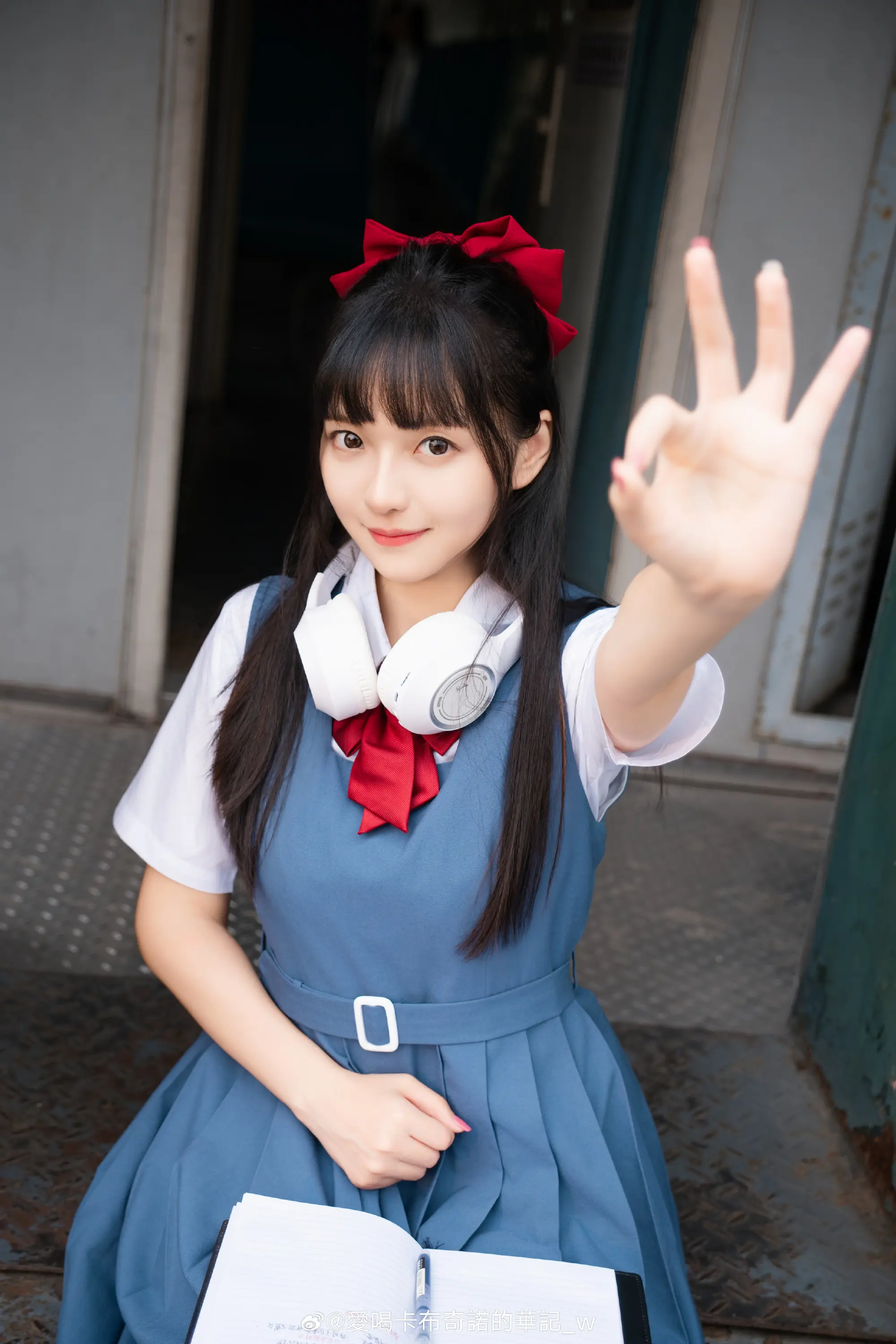 好想看你穿jk的样子 夕阳西下🌇～小Q在回家的路途吖🚂💨💨💨@淘澄飞跌 COSPLAY-第7张