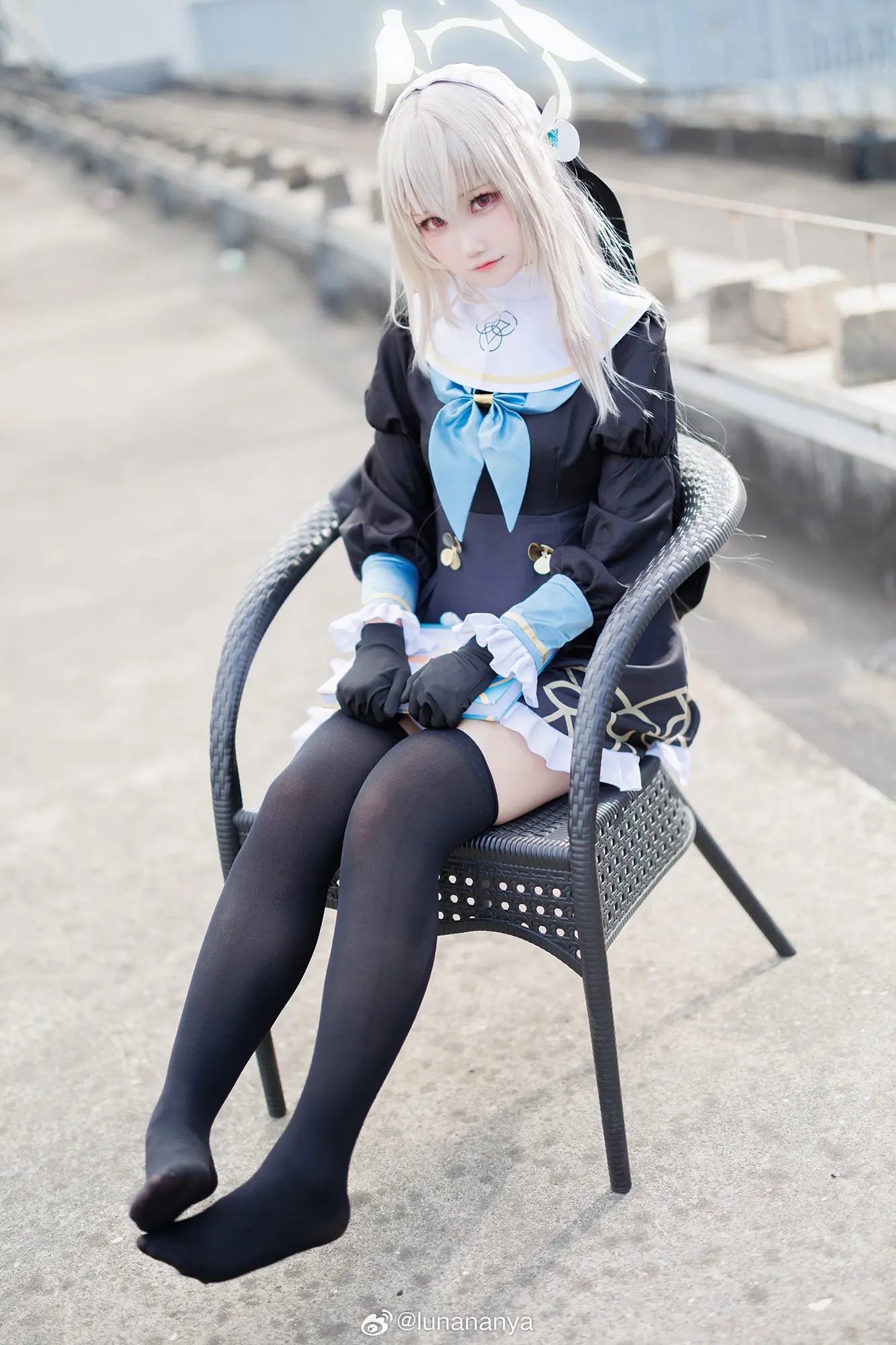 cosplay 碧蓝档案 歌住樱子@lunananya-公众号小姨ai