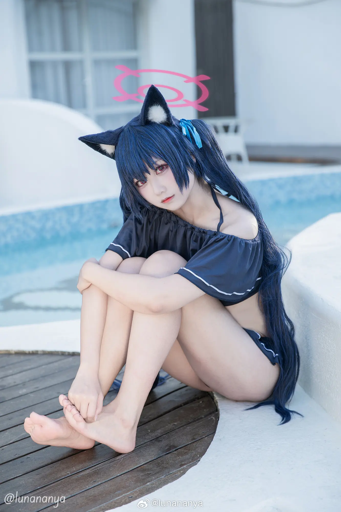 cosplay 蔚蓝档案 水黑 黑见芹香@lunananya COSPLAY-第7张