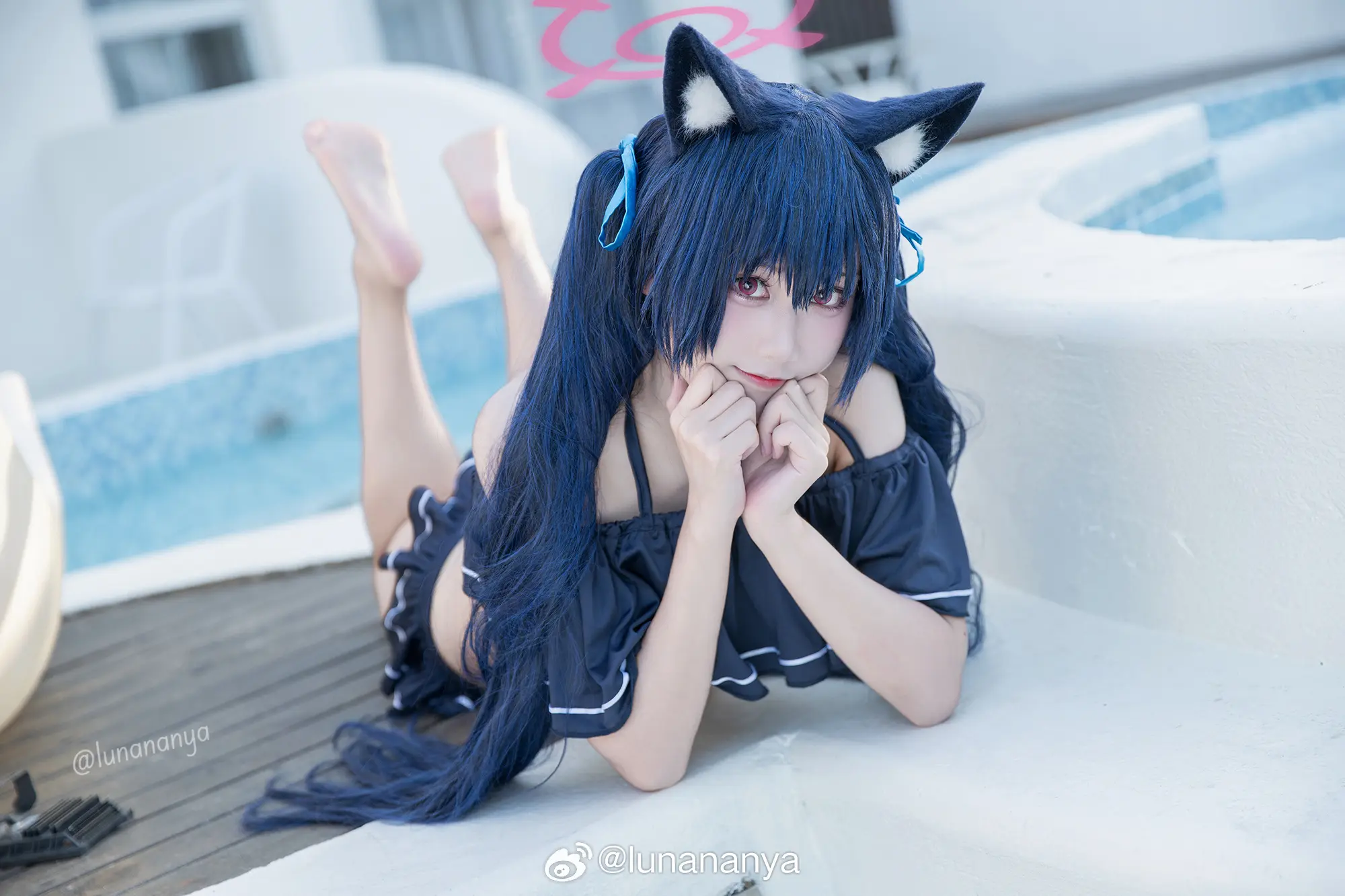 cosplay 蔚蓝档案 水黑 黑见芹香@lunananya COSPLAY-第8张