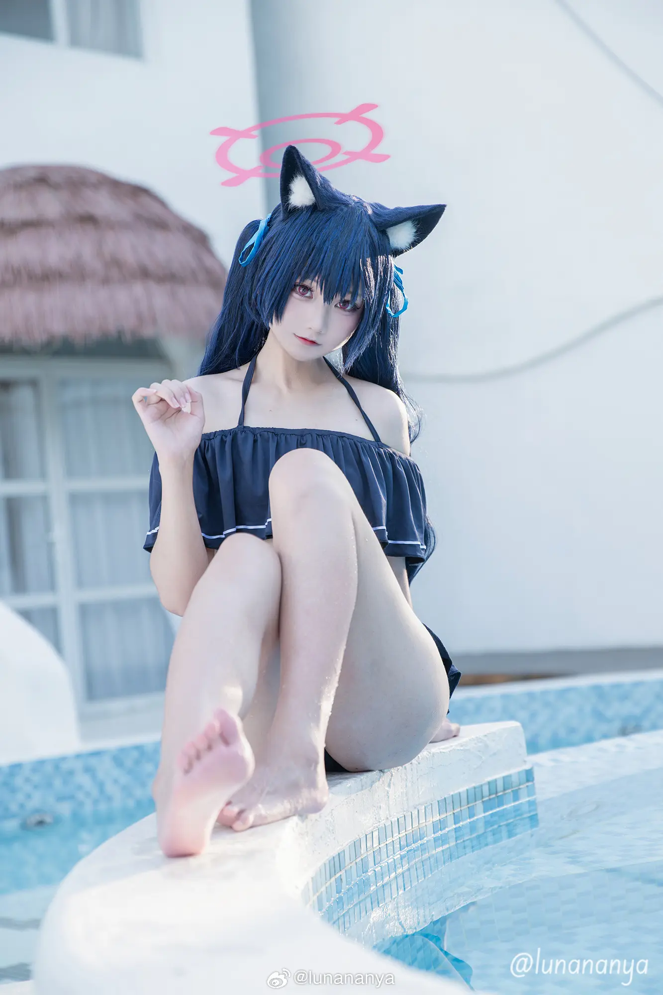 cosplay 蔚蓝档案 水黑 黑见芹香@lunananya COSPLAY-第6张