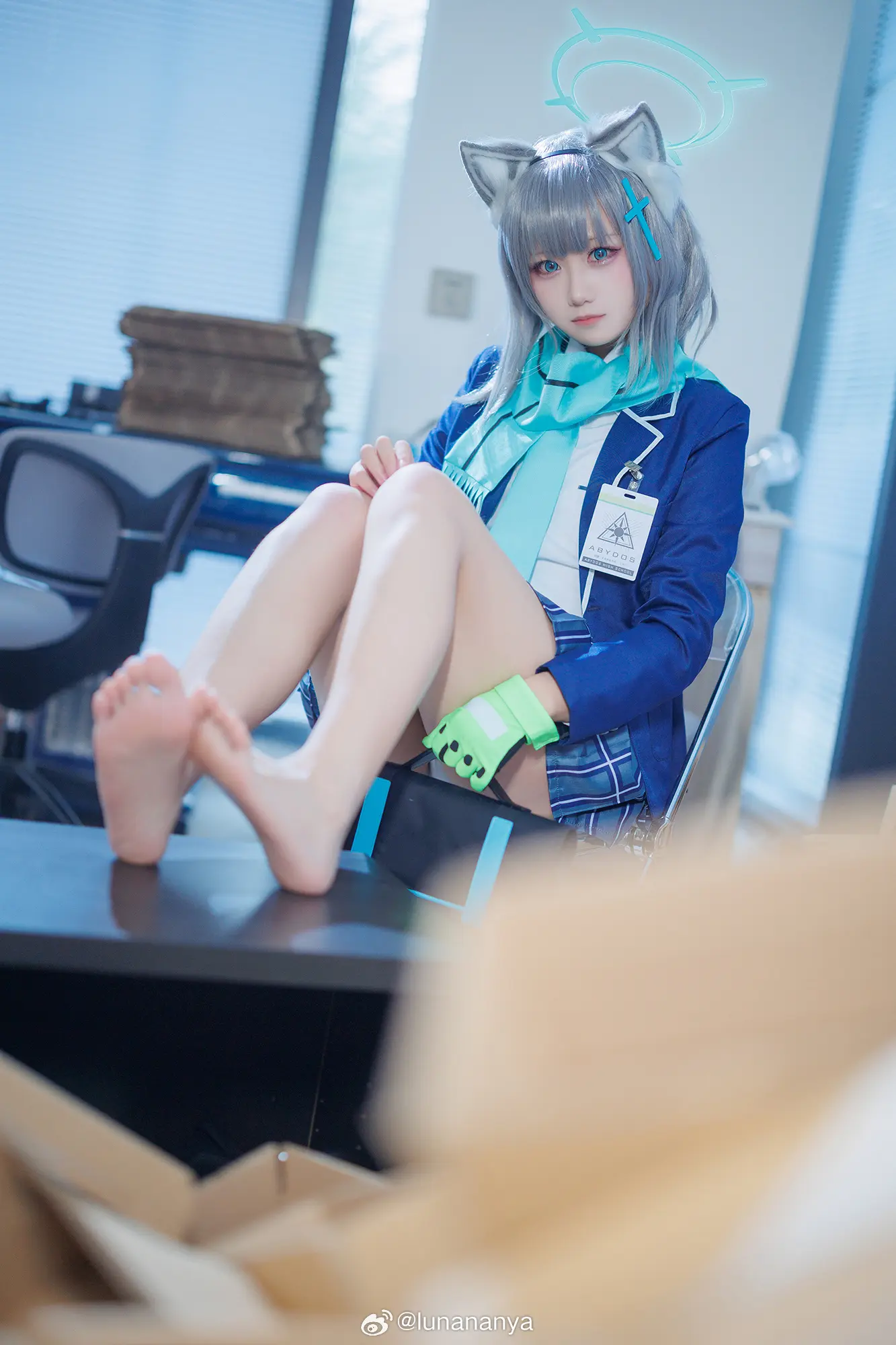 COSPLAY 蔚蓝档案 砂狼白子@lunananya COSPLAY-第11张
