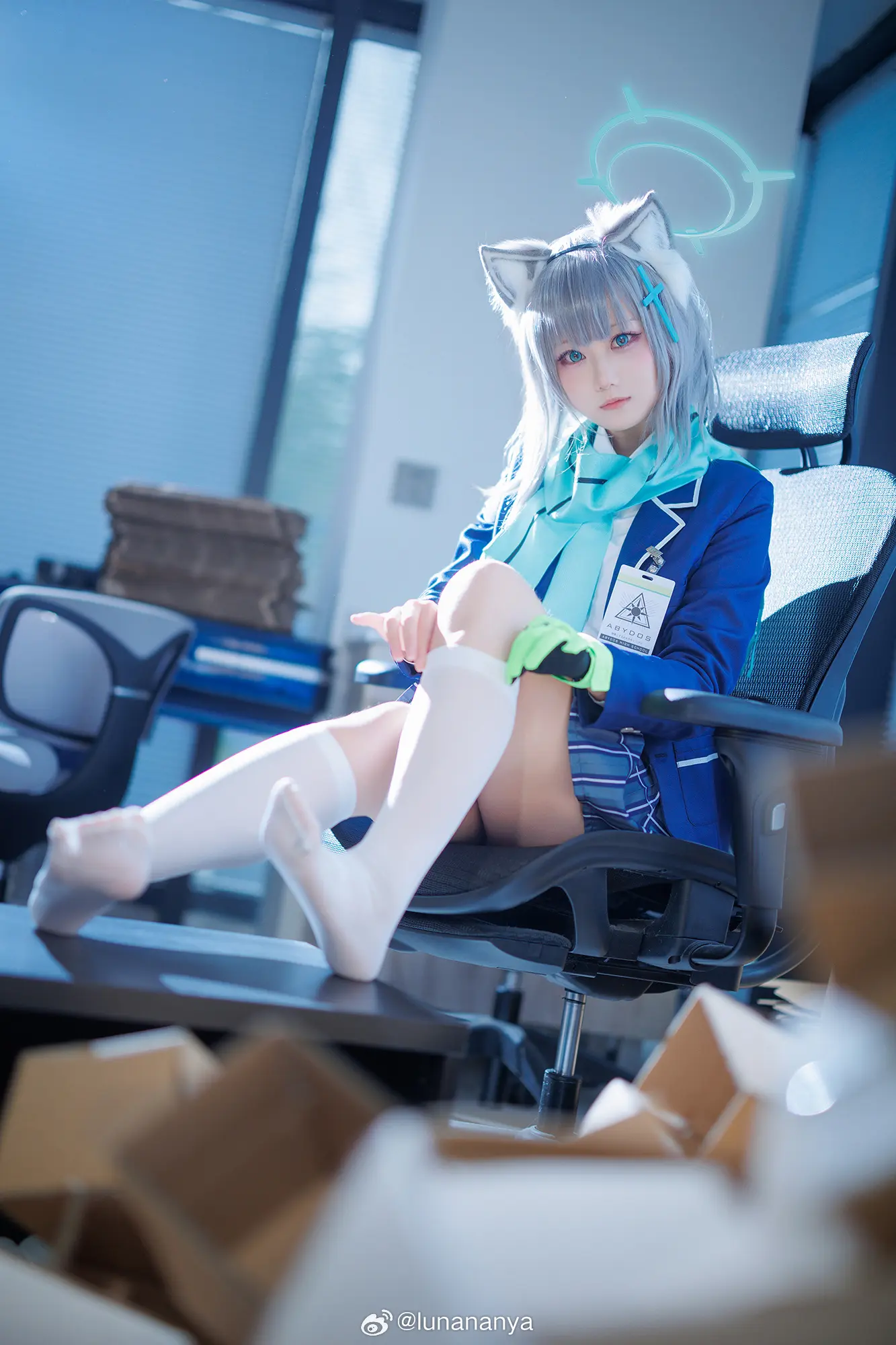 COSPLAY 蔚蓝档案 砂狼白子@lunananya COSPLAY-第7张