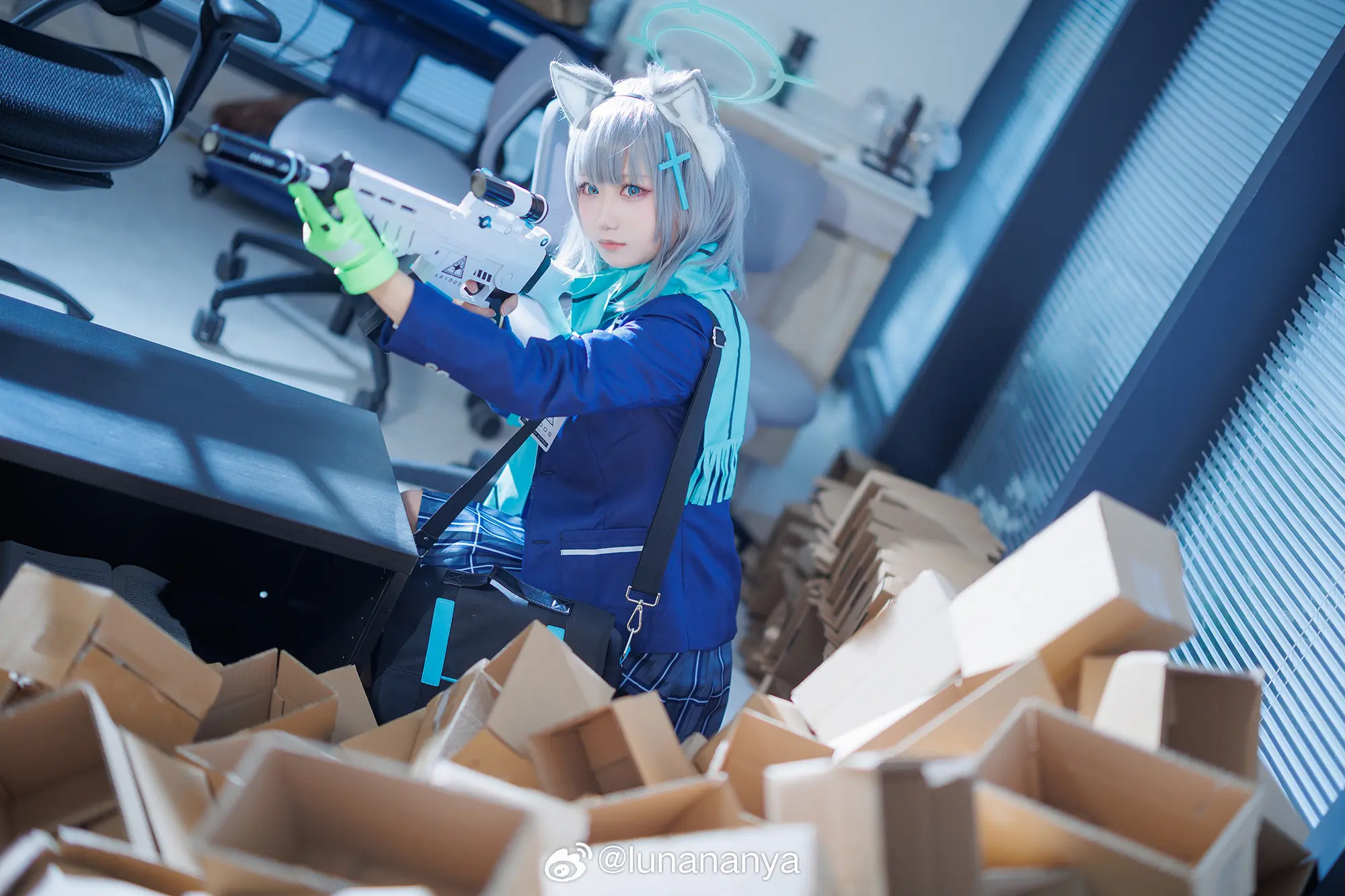 COSPLAY 蔚蓝档案 砂狼白子@lunananya COSPLAY-第5张
