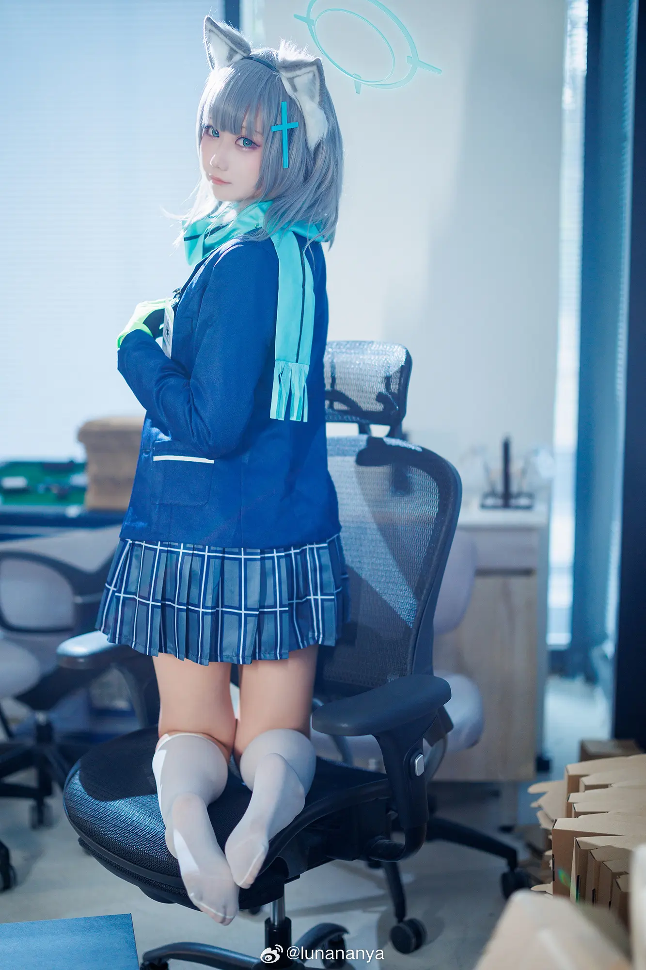 COSPLAY 蔚蓝档案 砂狼白子@lunananya COSPLAY-第10张