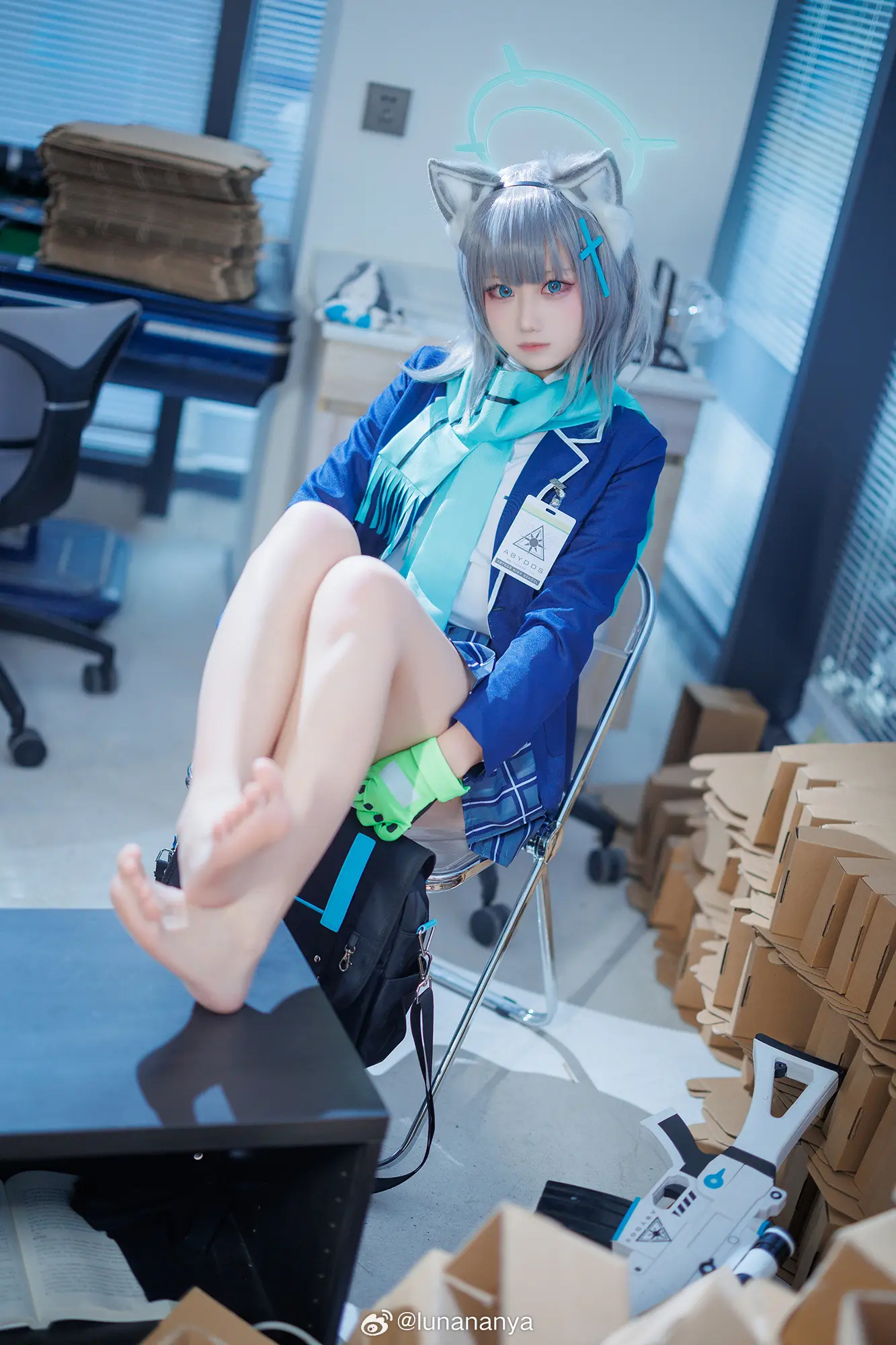 COSPLAY 蔚蓝档案 砂狼白子@lunananya COSPLAY-第12张